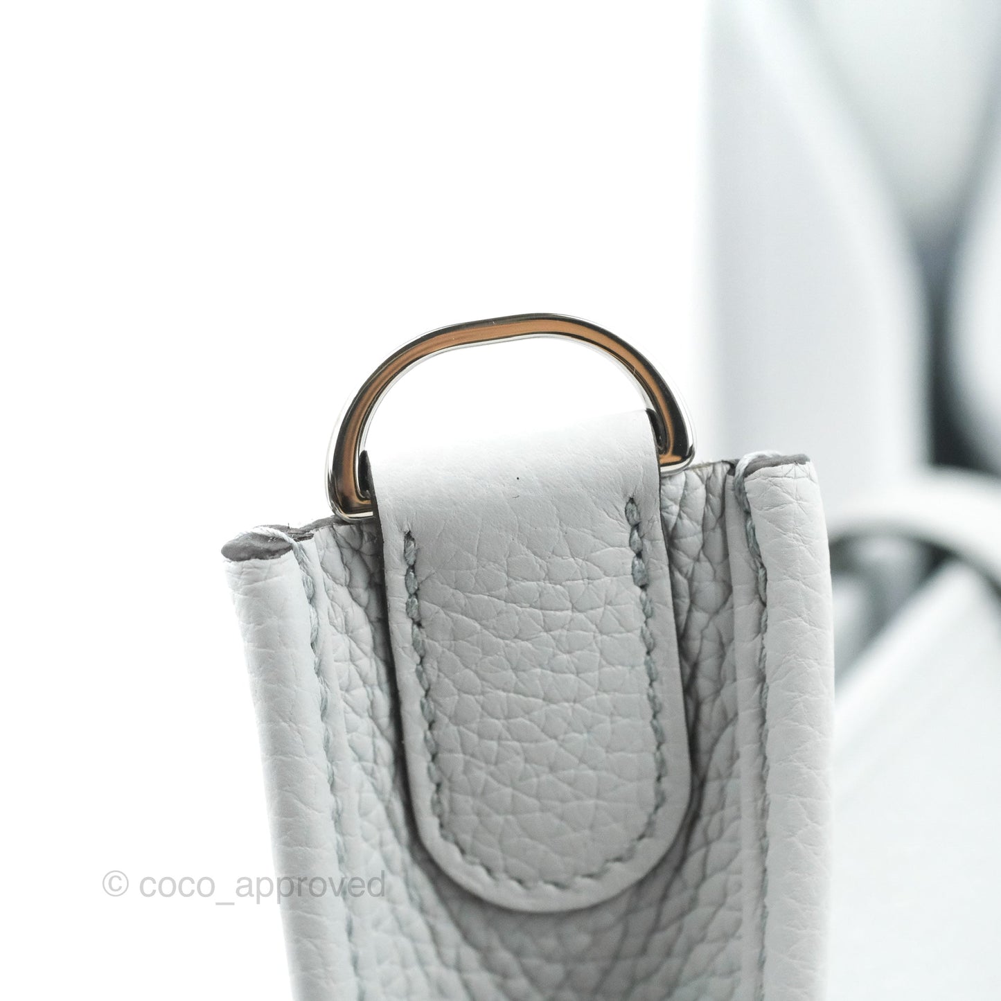 Hermes Evelyne III 29 Bleu Pale Clemence Palladium Hardware