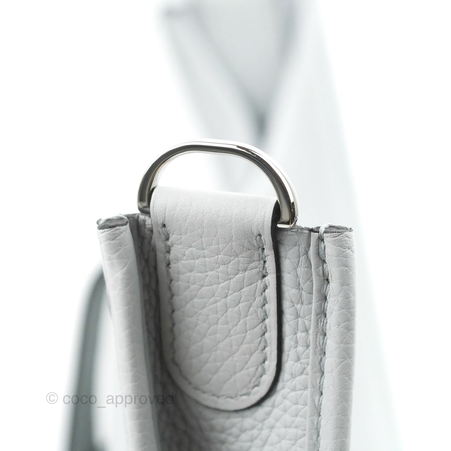Hermes Evelyne III 29 Bleu Pale Clemence Palladium Hardware