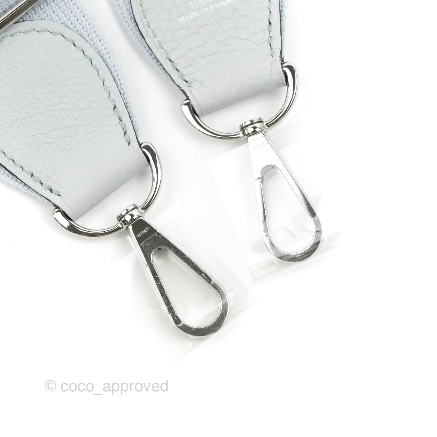 Hermes Evelyne III 29 Bleu Pale Clemence Palladium Hardware