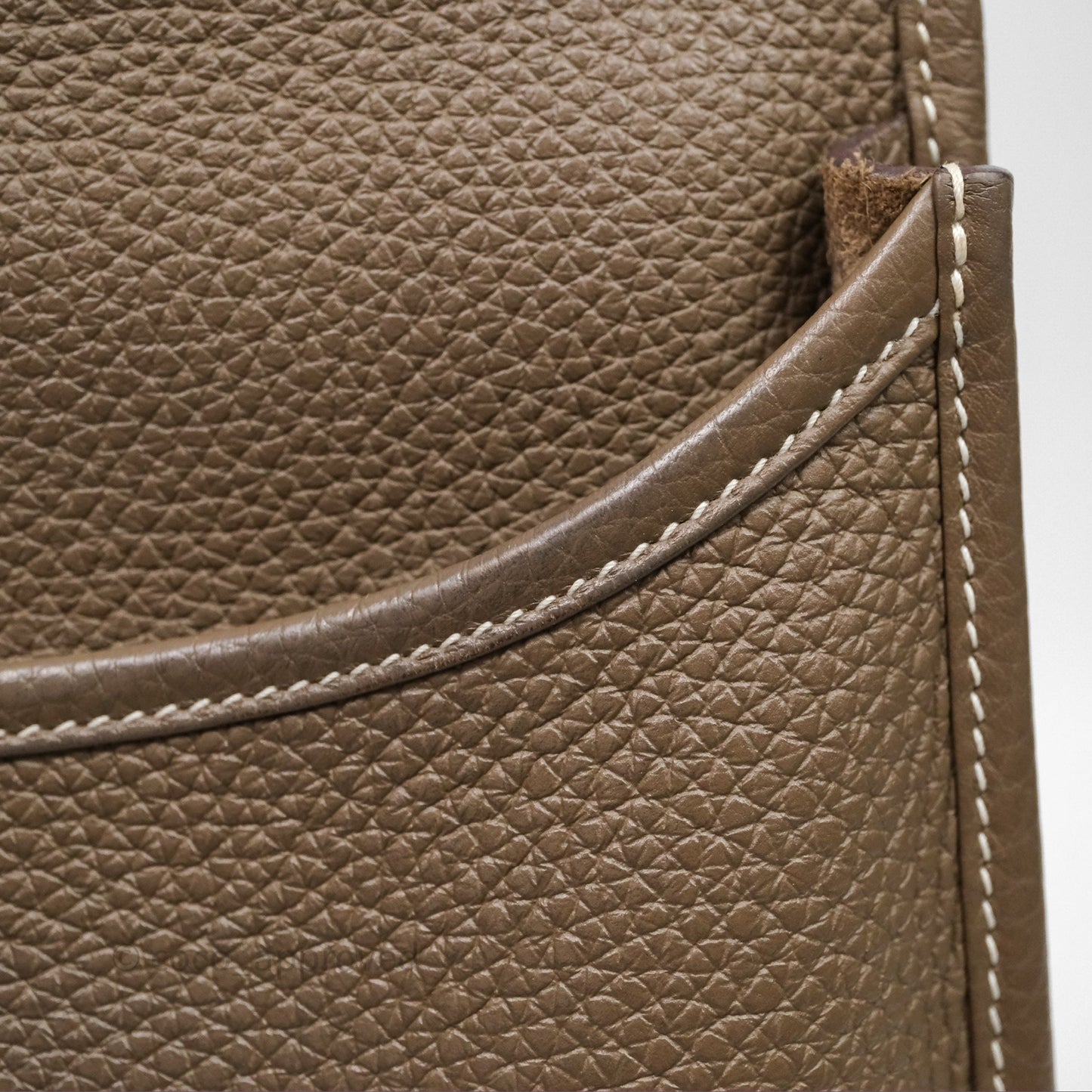 Hermes Evelyne III 29 Etoupe 18 Taurillon Clemence Gold Hardware
