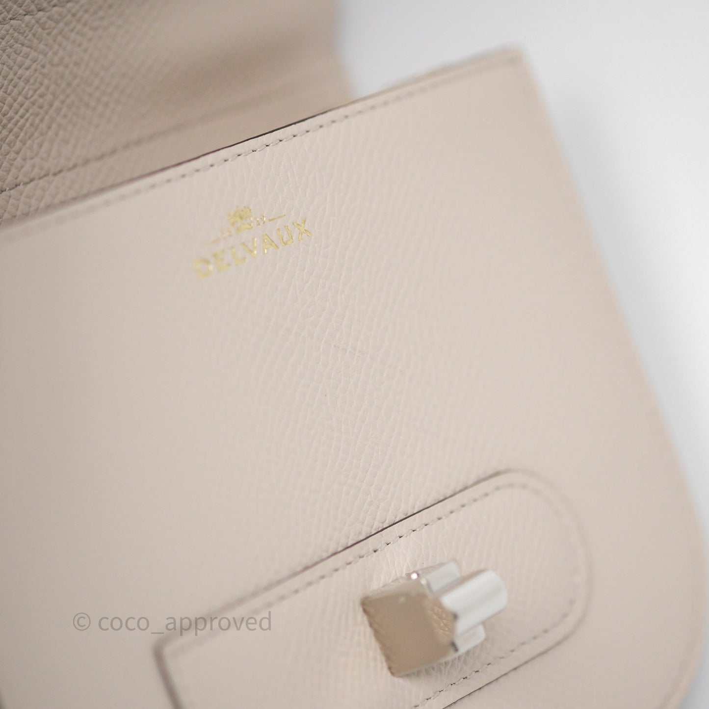 Delvaux Toy Lingot Bag Sesame Alpina Calf