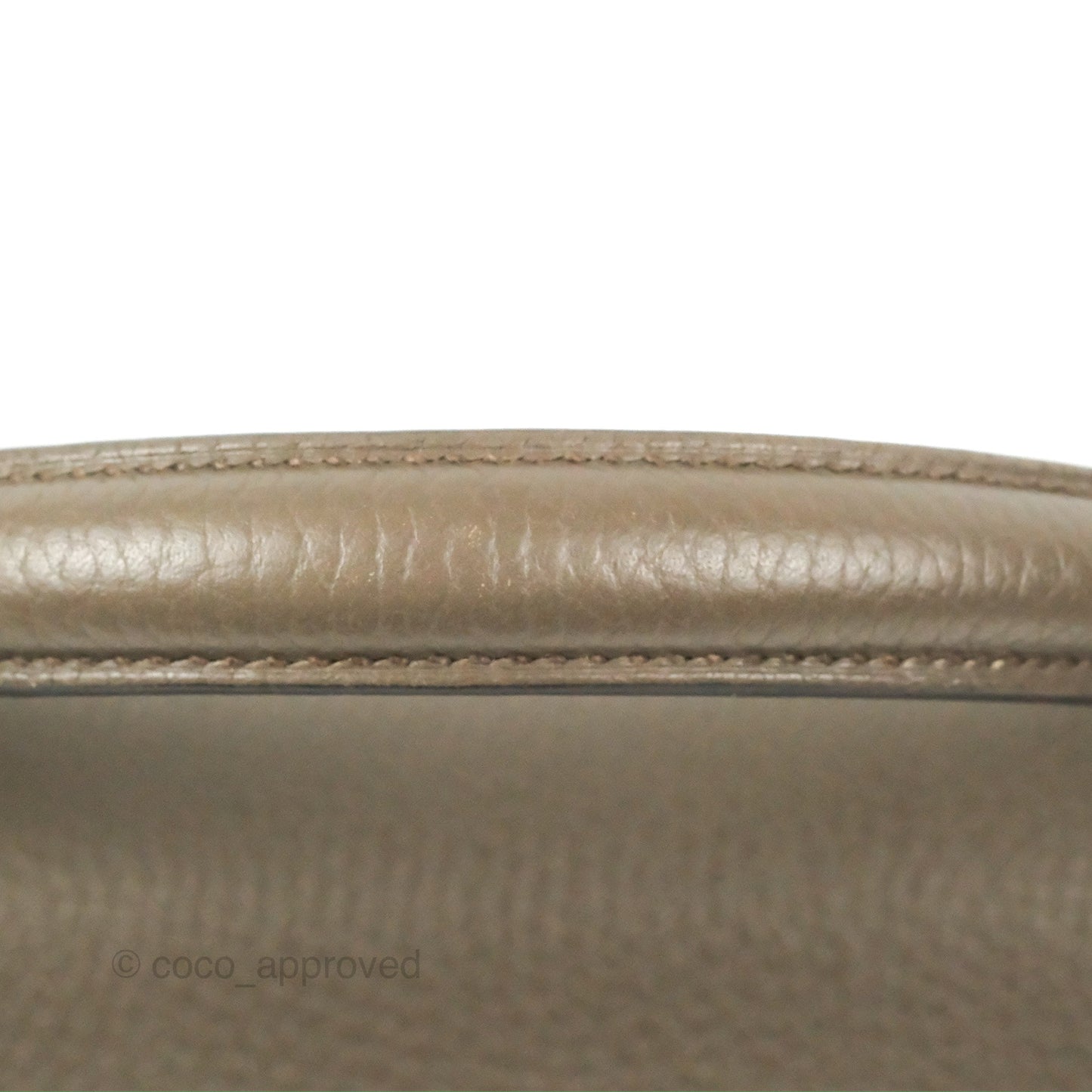 Hermès Kelly 35 Retourne Etain Clemence Gold Hardware
