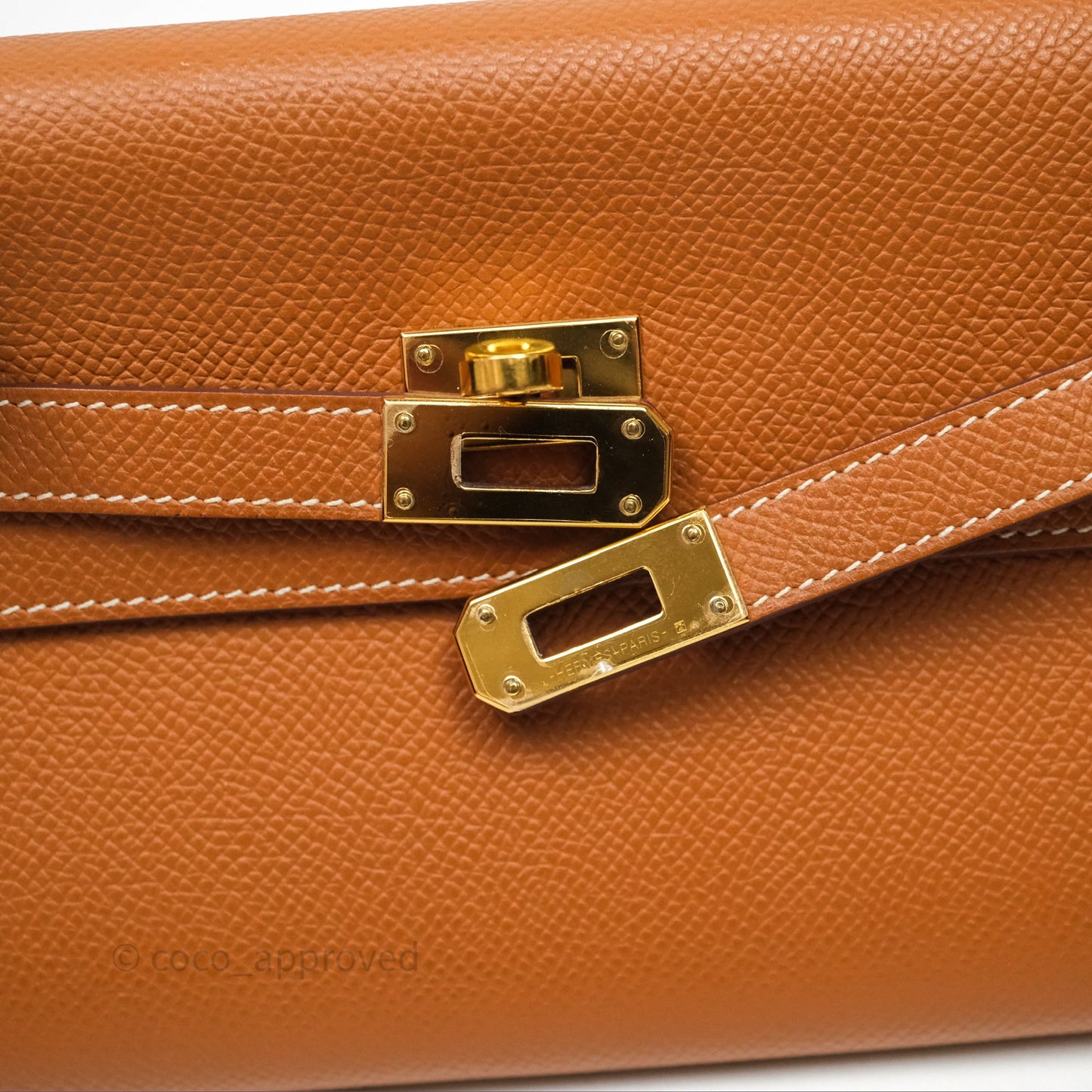 Hermès Kelly To Go Wallet Gold 37 Epsom Gold Hardware