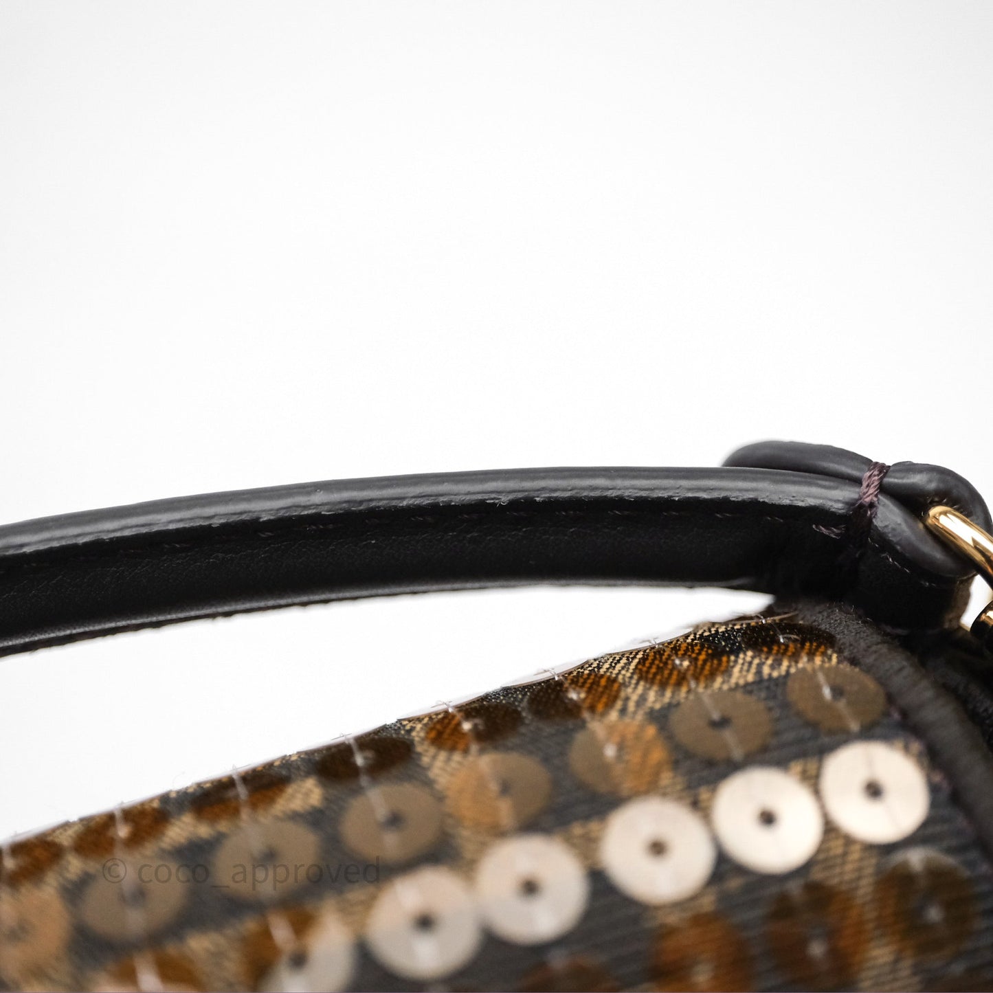 Fendi Mini Baguette Bag FF Jacquard Sequins