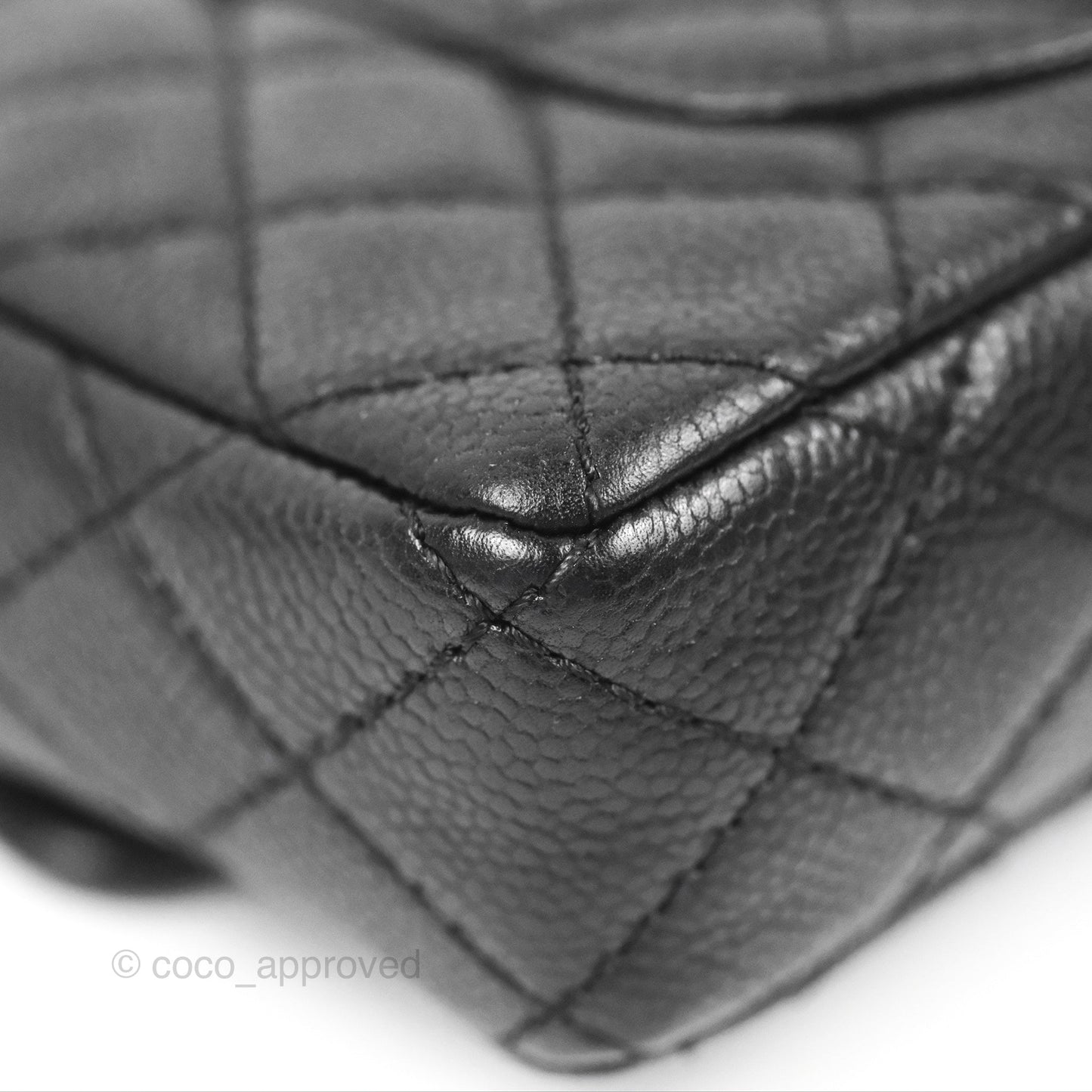 Chanel Quilted East West Flap Black Soft Caviar Silver Hardware