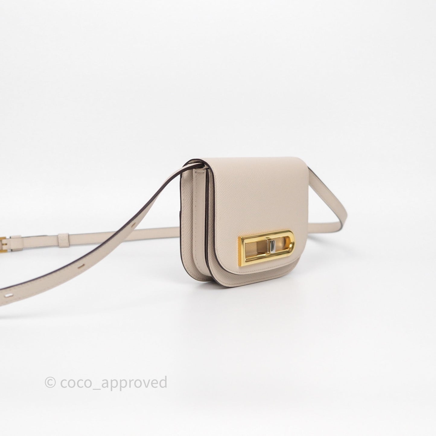 Delvaux Toy Lingot Bag Sesame Alpina Calf