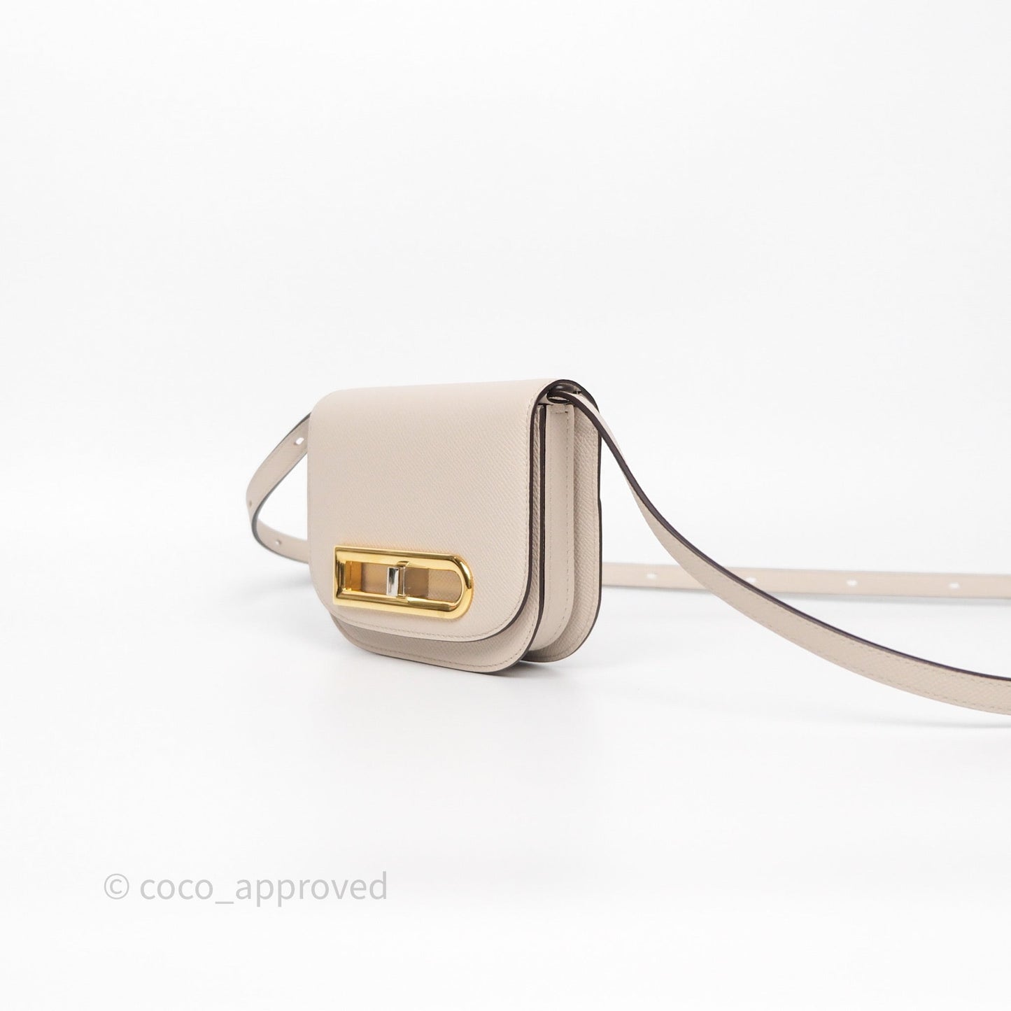 Delvaux Toy Lingot Bag Sesame Alpina Calf