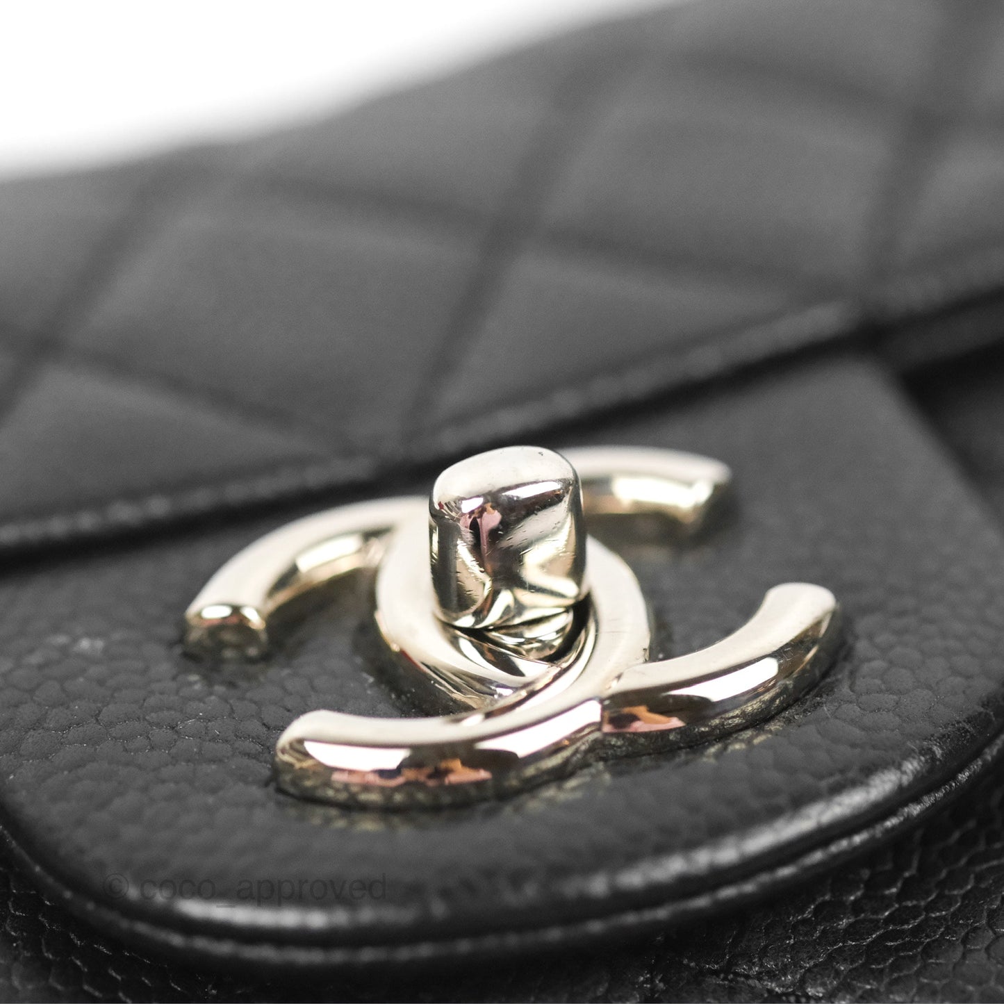 Chanel Quilted East West Flap Black Soft Caviar Silver Hardware