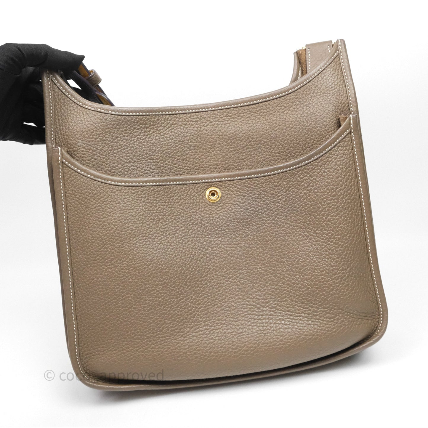 Hermes Evelyne III 29 Etoupe 18 Taurillon Clemence Gold Hardware