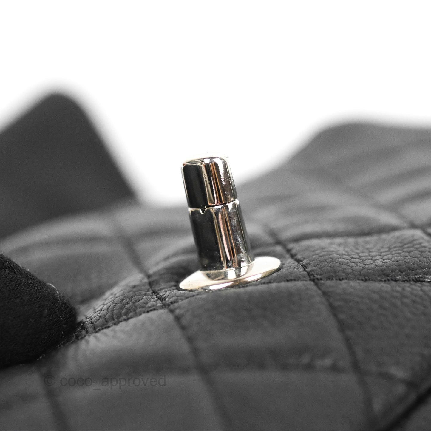 Chanel Quilted East West Flap Black Soft Caviar Silver Hardware