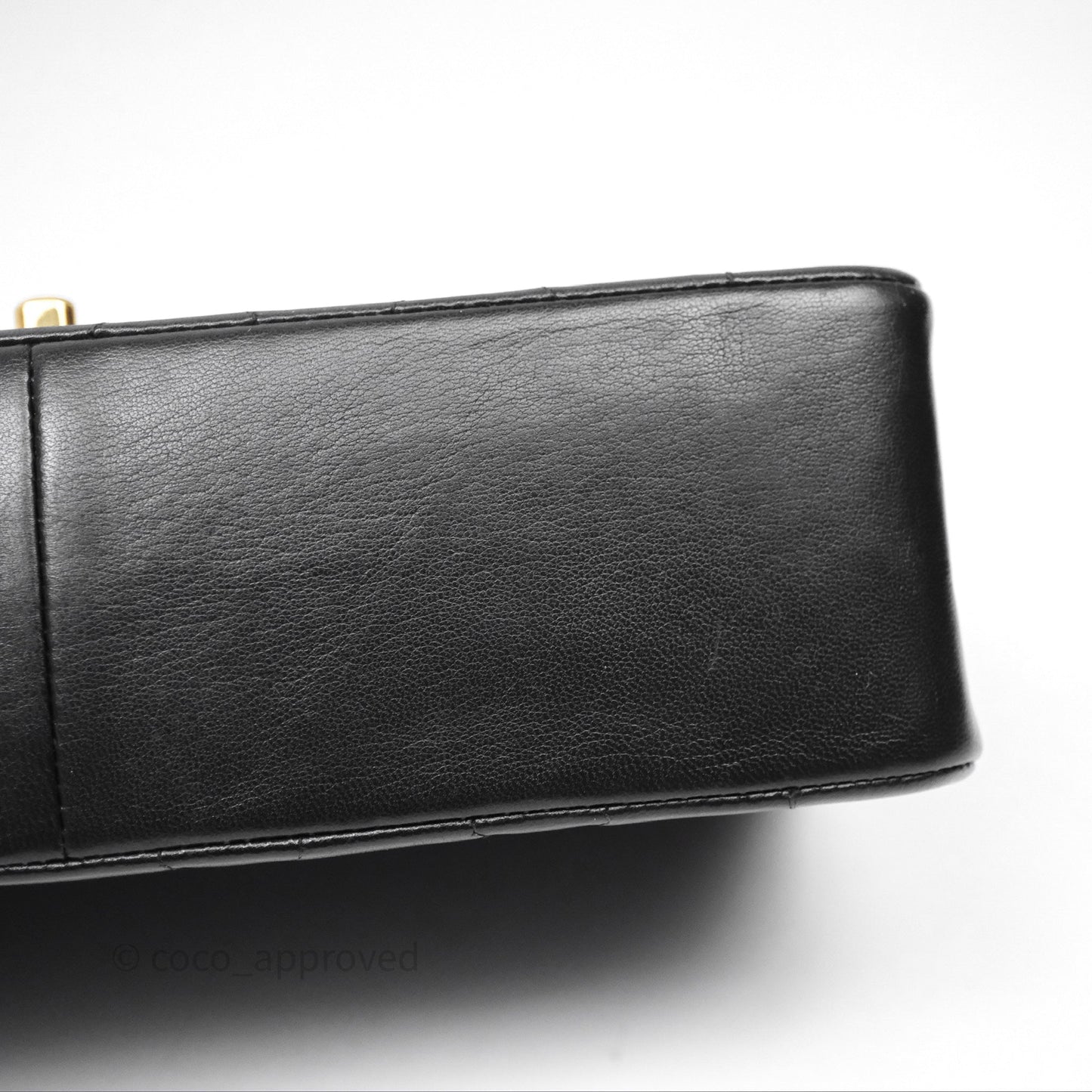 Chanel Vintage Medium Classic Diana Flap Bag Black Lambskin 24K Gold Hardware
