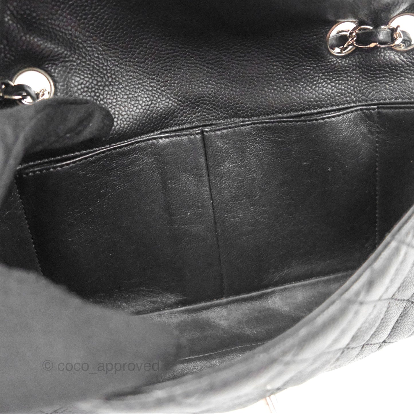 Chanel Quilted East West Flap Black Soft Caviar Silver Hardware