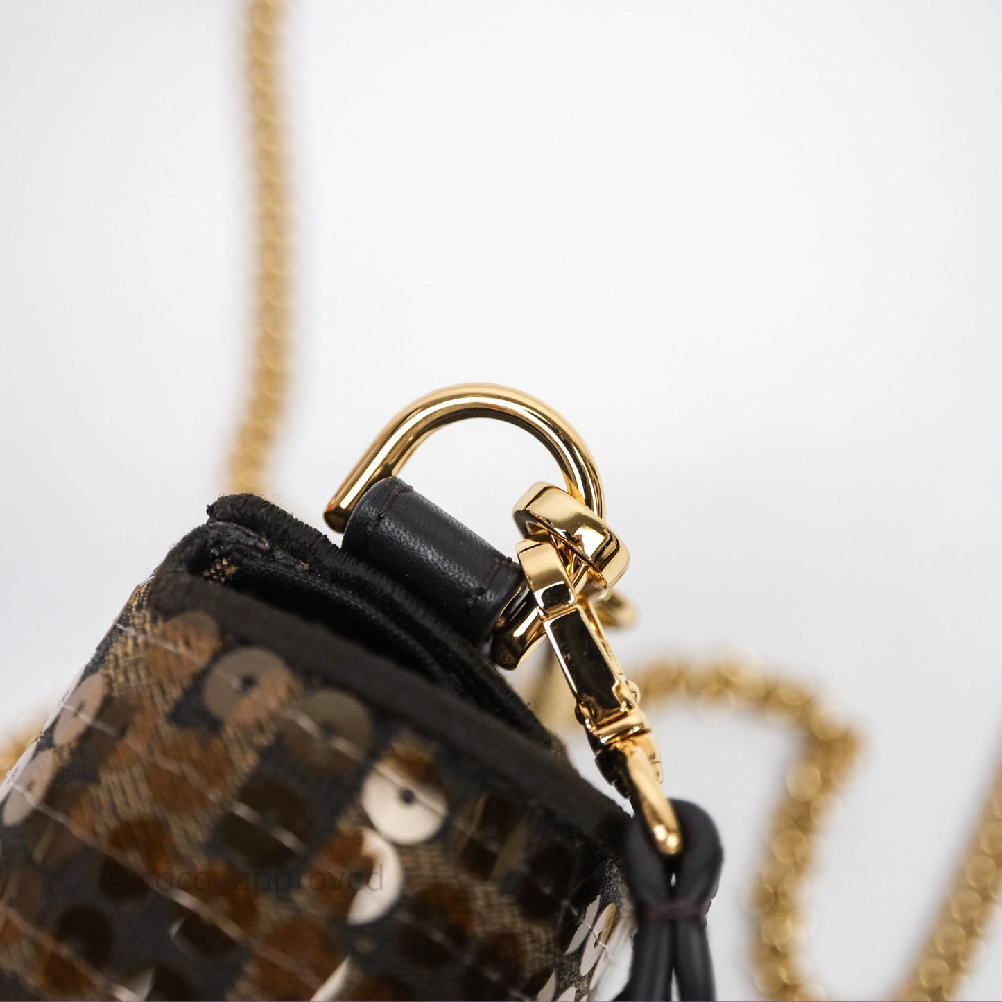 Fendi Mini Baguette Bag FF Jacquard Sequins