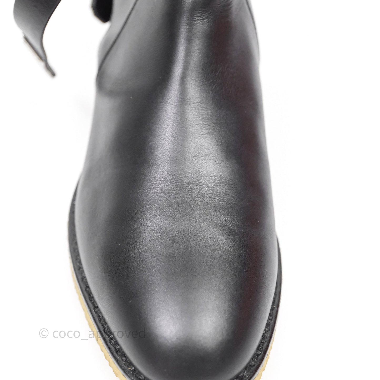 Hermes Follow Ankle Boot Noir Size 36.5