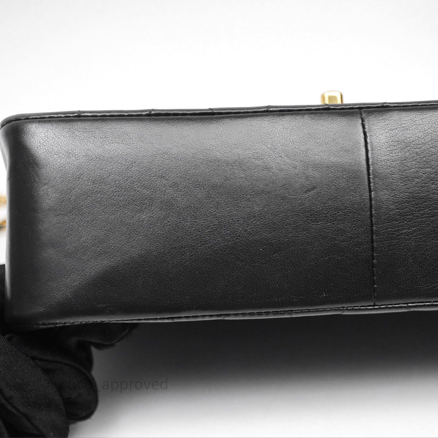 Chanel Vintage Medium Classic Diana Flap Bag Black Lambskin 24K Gold Hardware