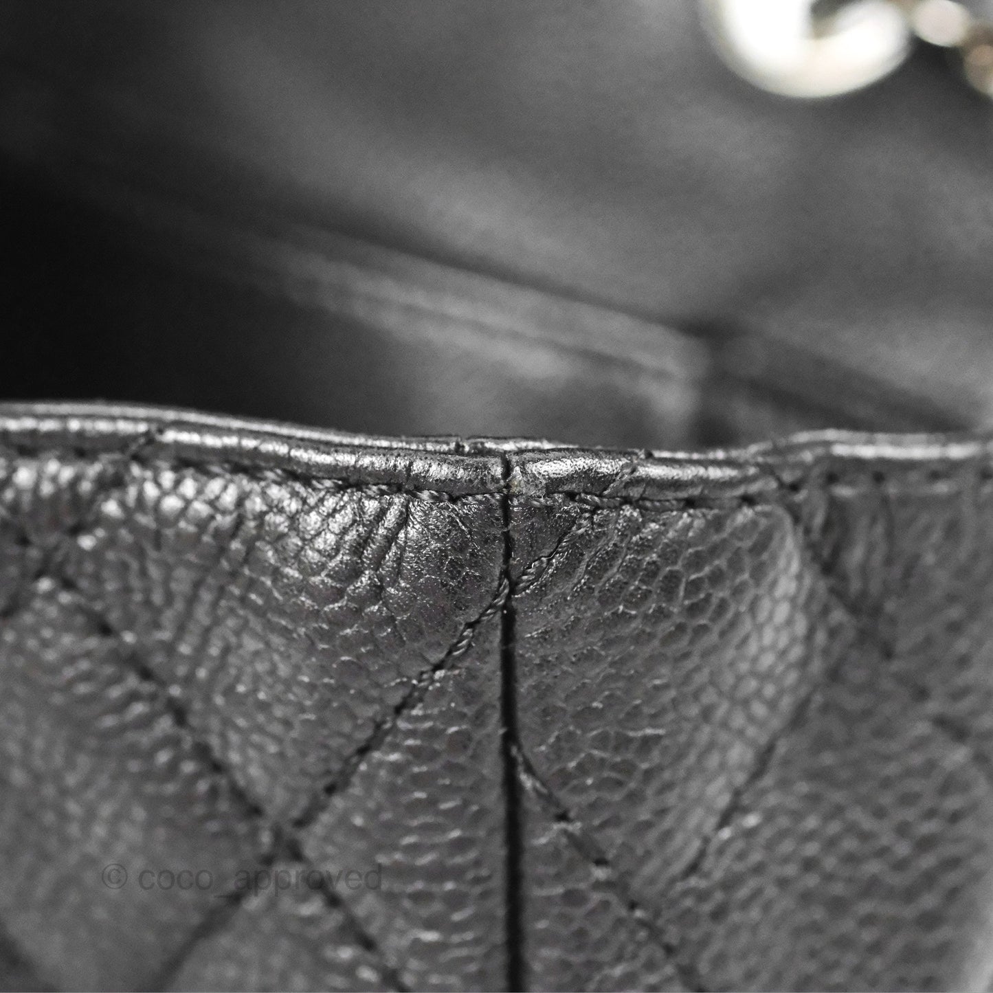 Chanel Quilted East West Flap Black Soft Caviar Silver Hardware