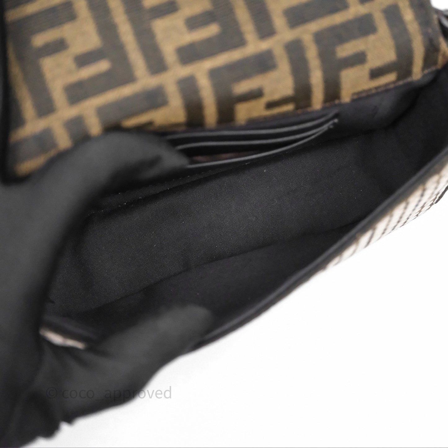 Fendi Mini Baguette Bag FF Jacquard Sequins