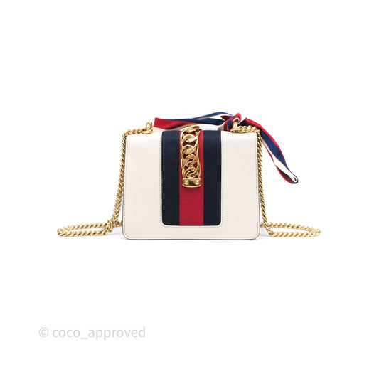 Gucci Mini Sylvie White Calfskin Bag⁣ ⁣⁣⁣⁣⁣⁣⁣⁣⁣⁣⁣⁣⁣⁣⁣⁣