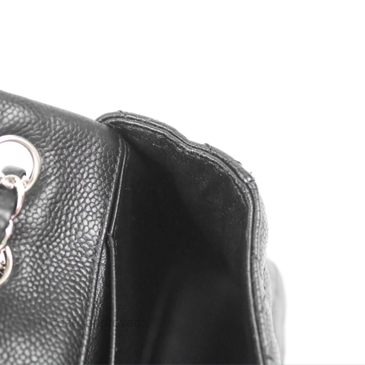Chanel Quilted East West Flap Black Soft Caviar Silver Hardware