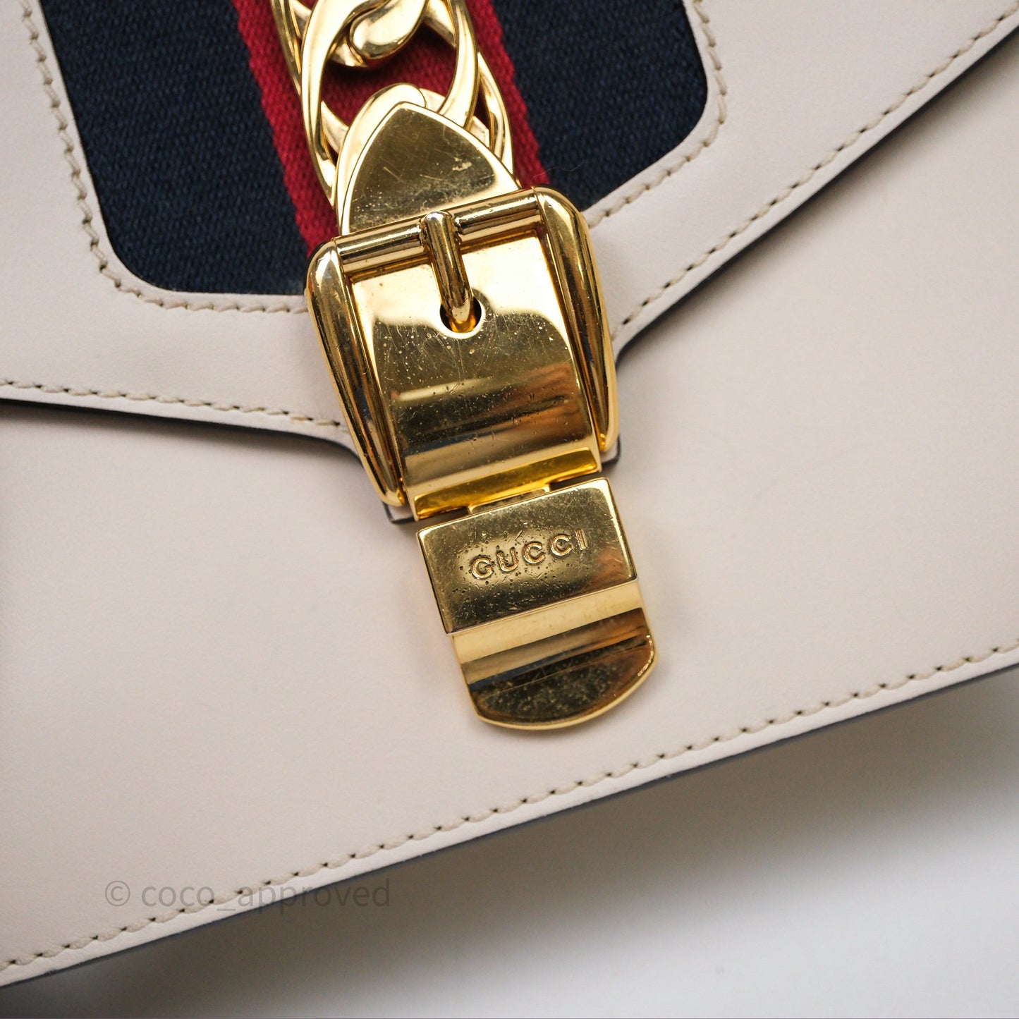 Gucci Mini Sylvie White Calfskin Bag⁣ ⁣⁣⁣⁣⁣⁣⁣⁣⁣⁣⁣⁣⁣⁣⁣⁣