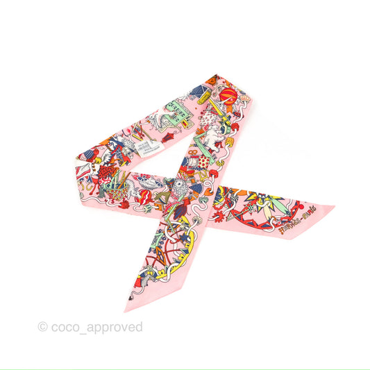 Hermes 'La Folle Parade' Silk Twilly