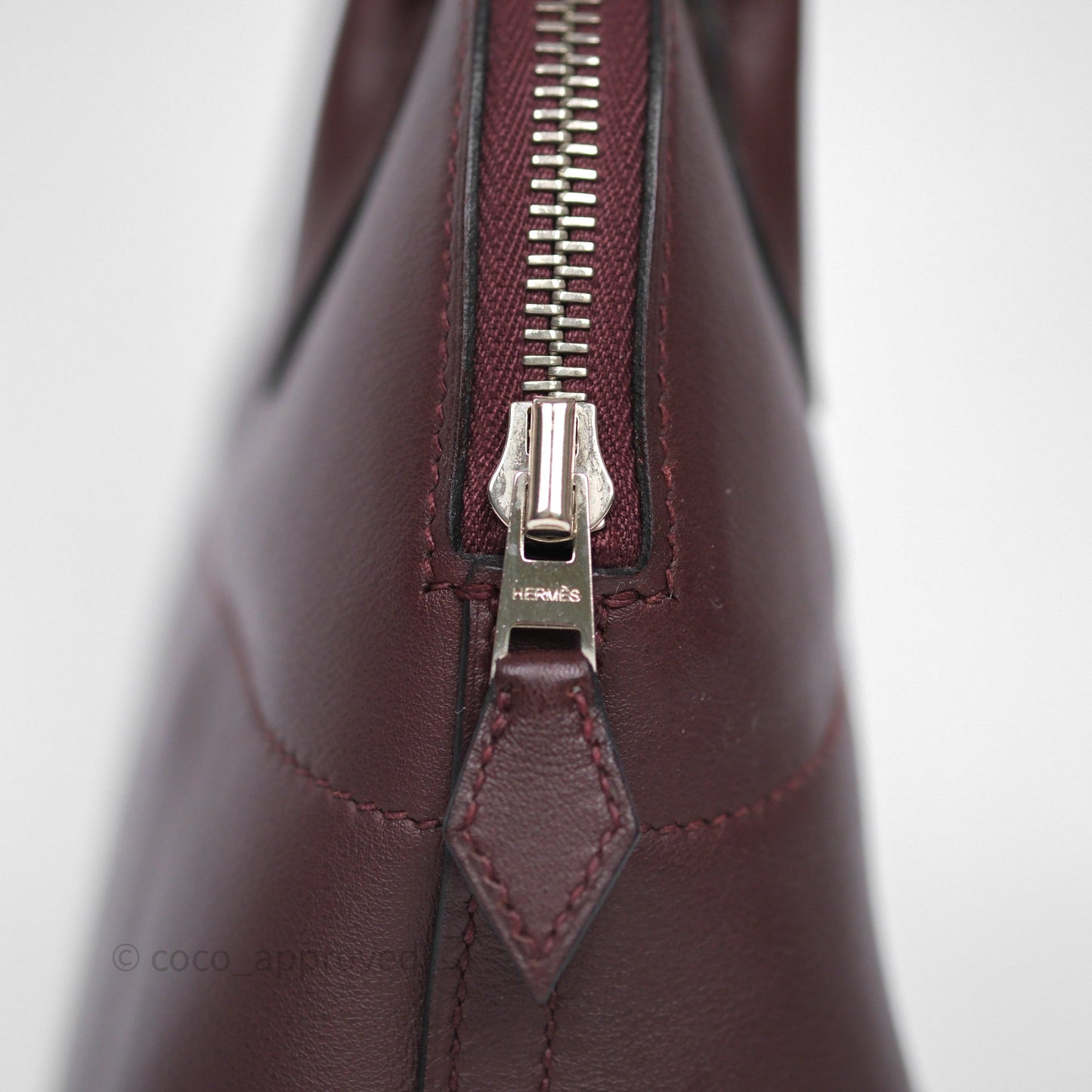 Hermès Bolide 27 Prune 58 Swift Palladium Hardware
