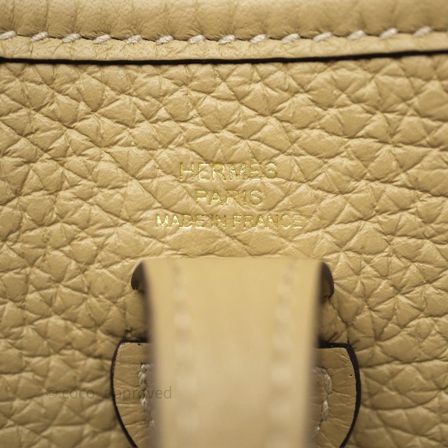 Hermès Mini Evelyne 16 Trench Clemence Gold Hardware