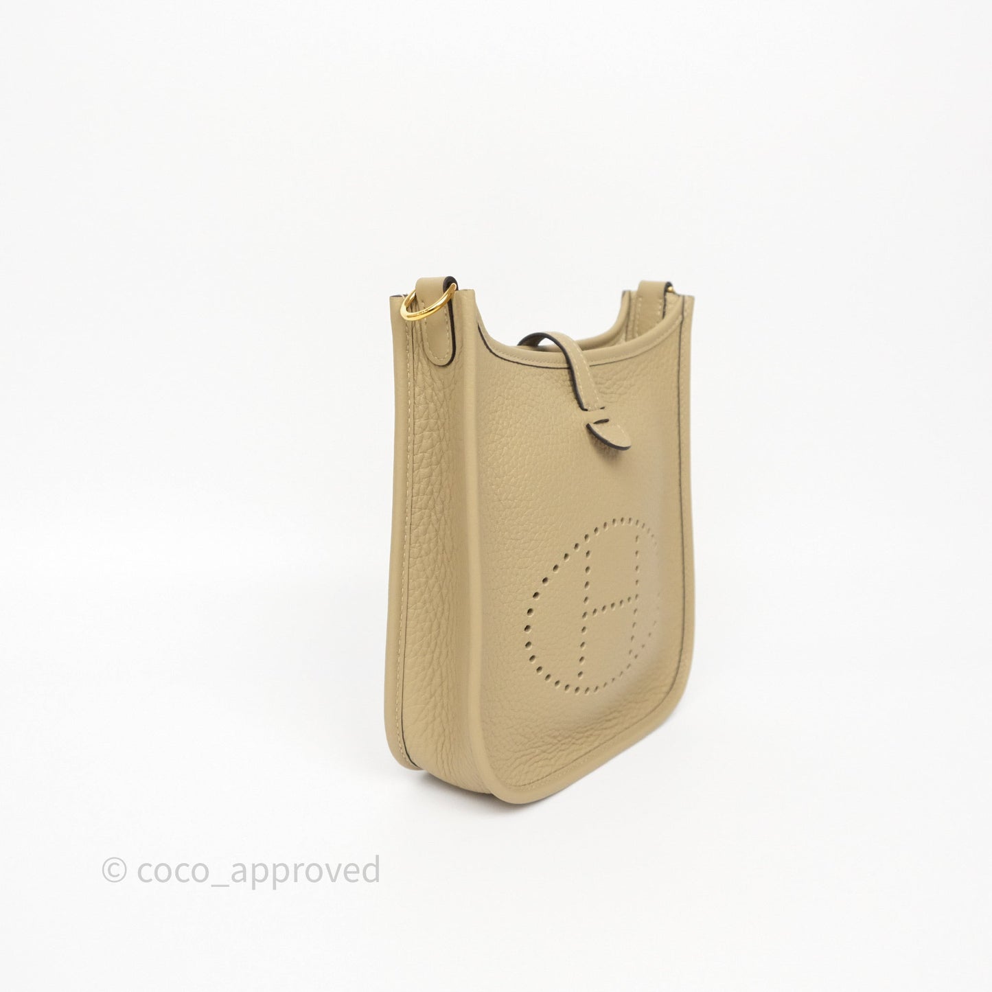 Hermès Mini Evelyne 16 Trench Clemence Gold Hardware