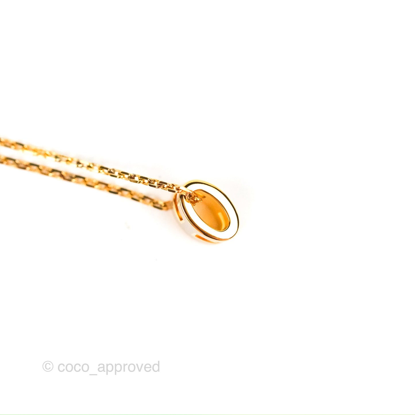Hermès Mini Pop H Marron Glace Pendant Necklace Gold Hardware
