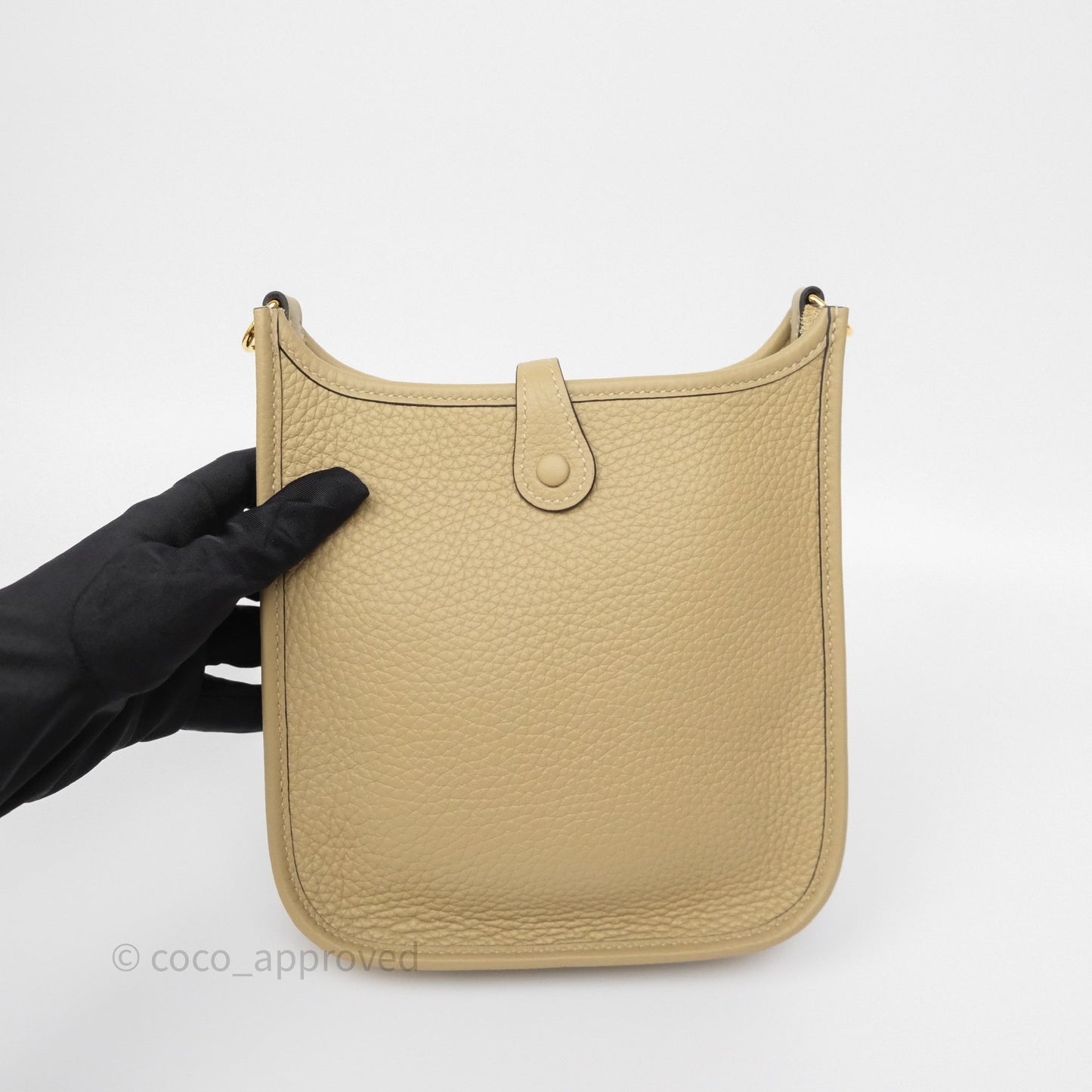 Hermès Mini Evelyne 16 Trench Clemence Gold Hardware