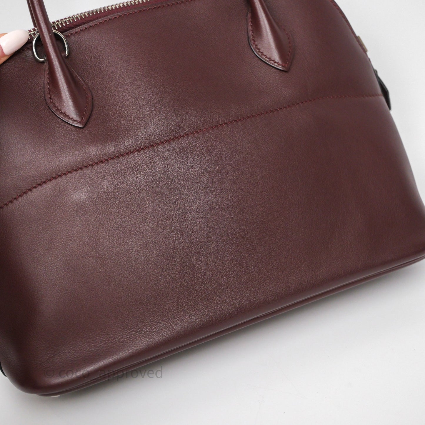 Hermès Bolide 27 Prune 58 Swift Palladium Hardware