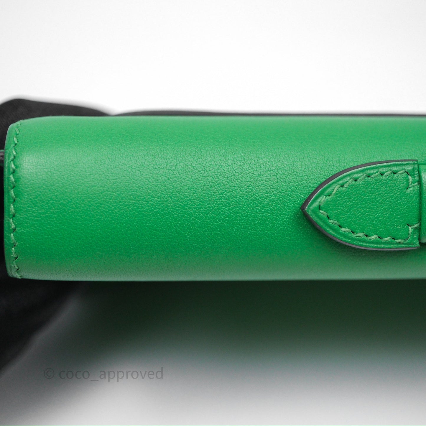 Hermes Kelly Cut Bamboo Swift Palladium Hardware