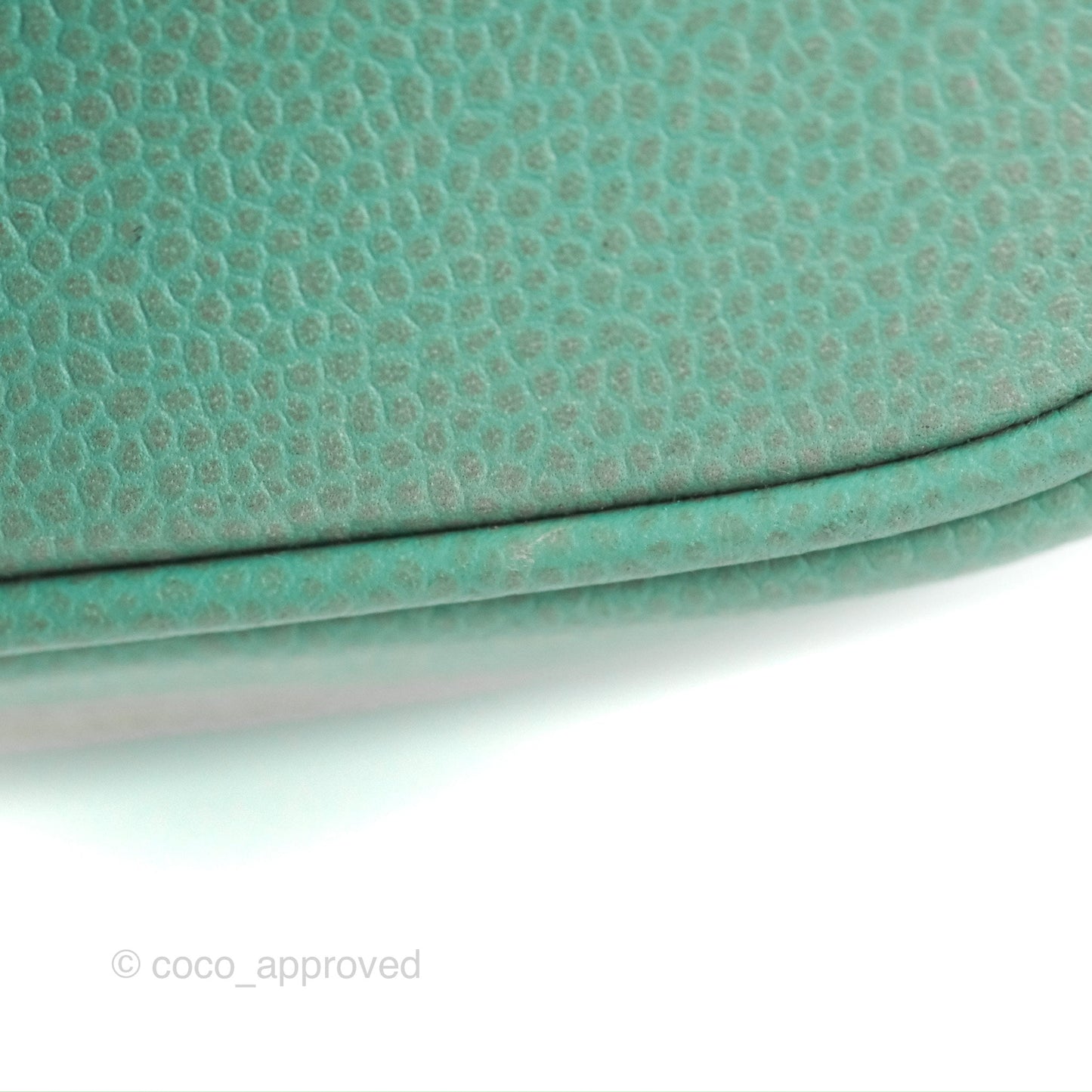 Chanel Vintage Vanity Case Tiffany Blue Caviar Gold Hardware