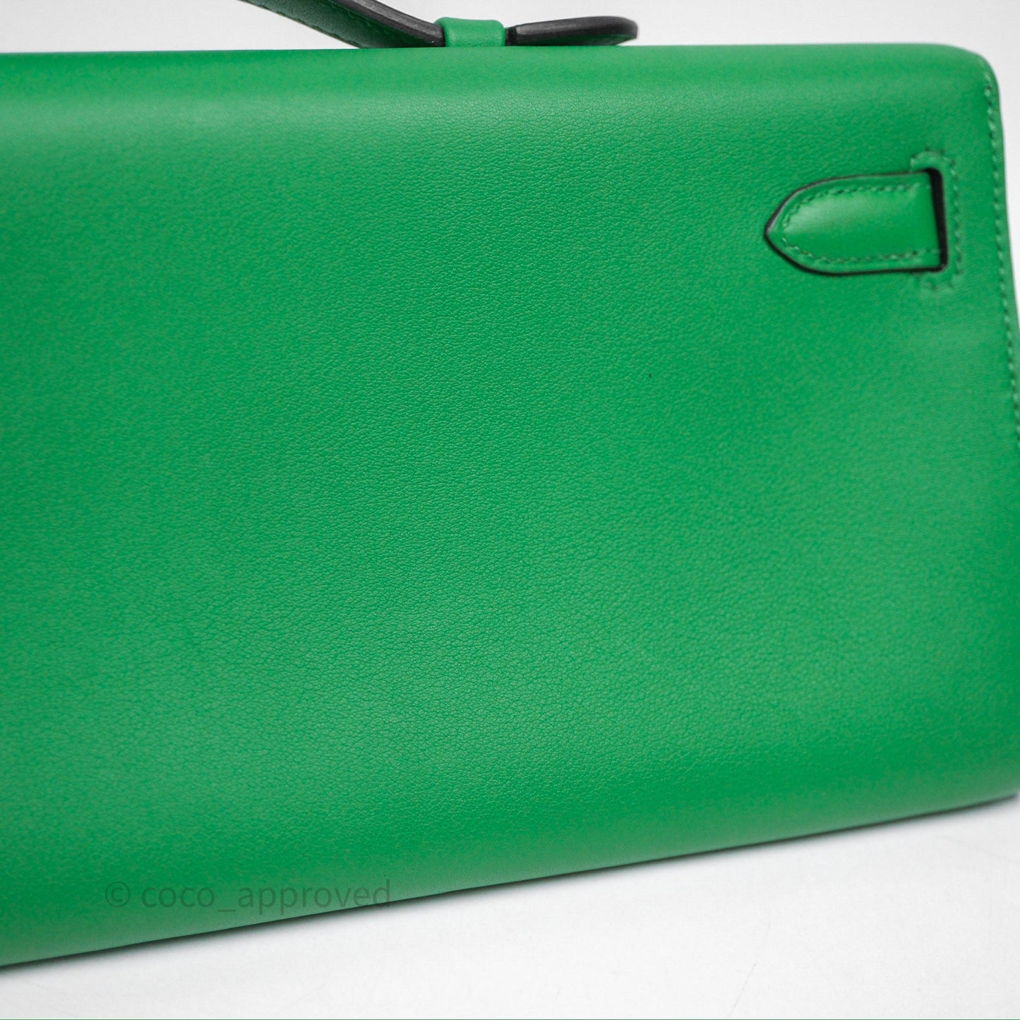 Hermes Kelly Cut Bamboo Swift Palladium Hardware