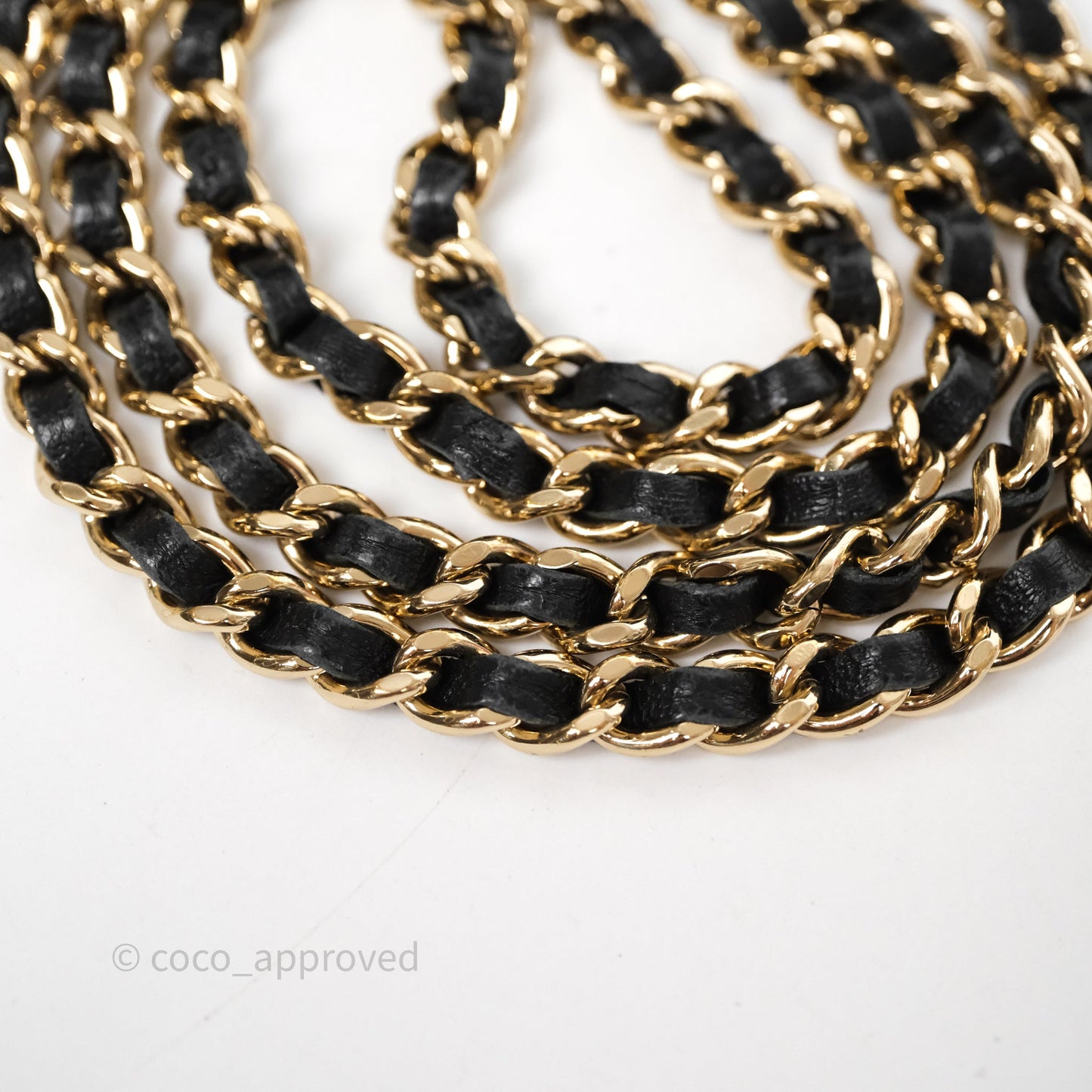 Chanel Vanity Rectangular With Chain Black Lambskin Gold Hardware