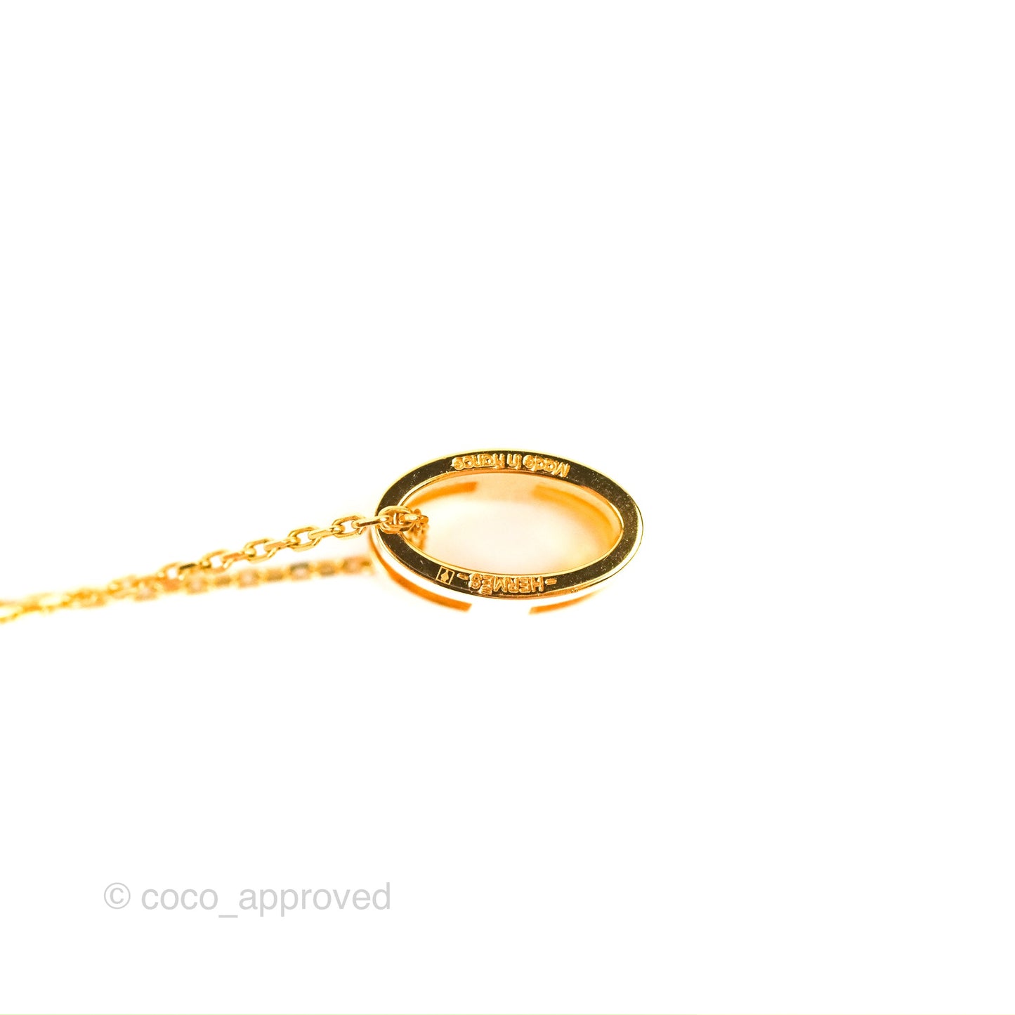 Hermès Pop H Pendant Necklace Nata Gold Hardware