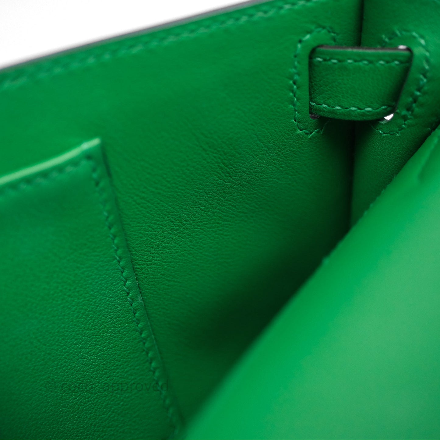 Hermes Kelly Cut Bamboo Swift Palladium Hardware