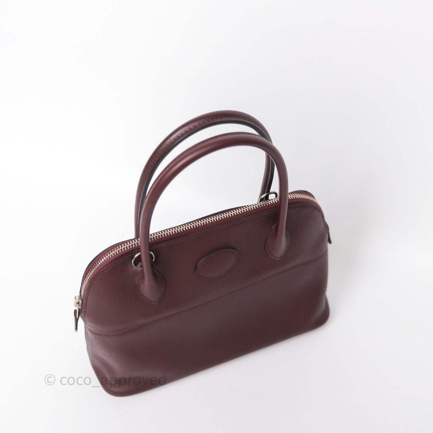 Hermès Bolide 27 Prune 58 Swift Palladium Hardware