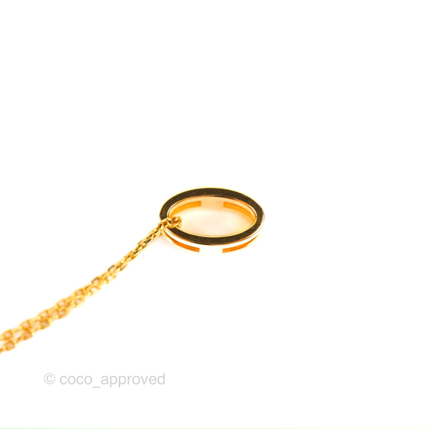 Hermès Pop H Pendant Necklace Nata Gold Hardware