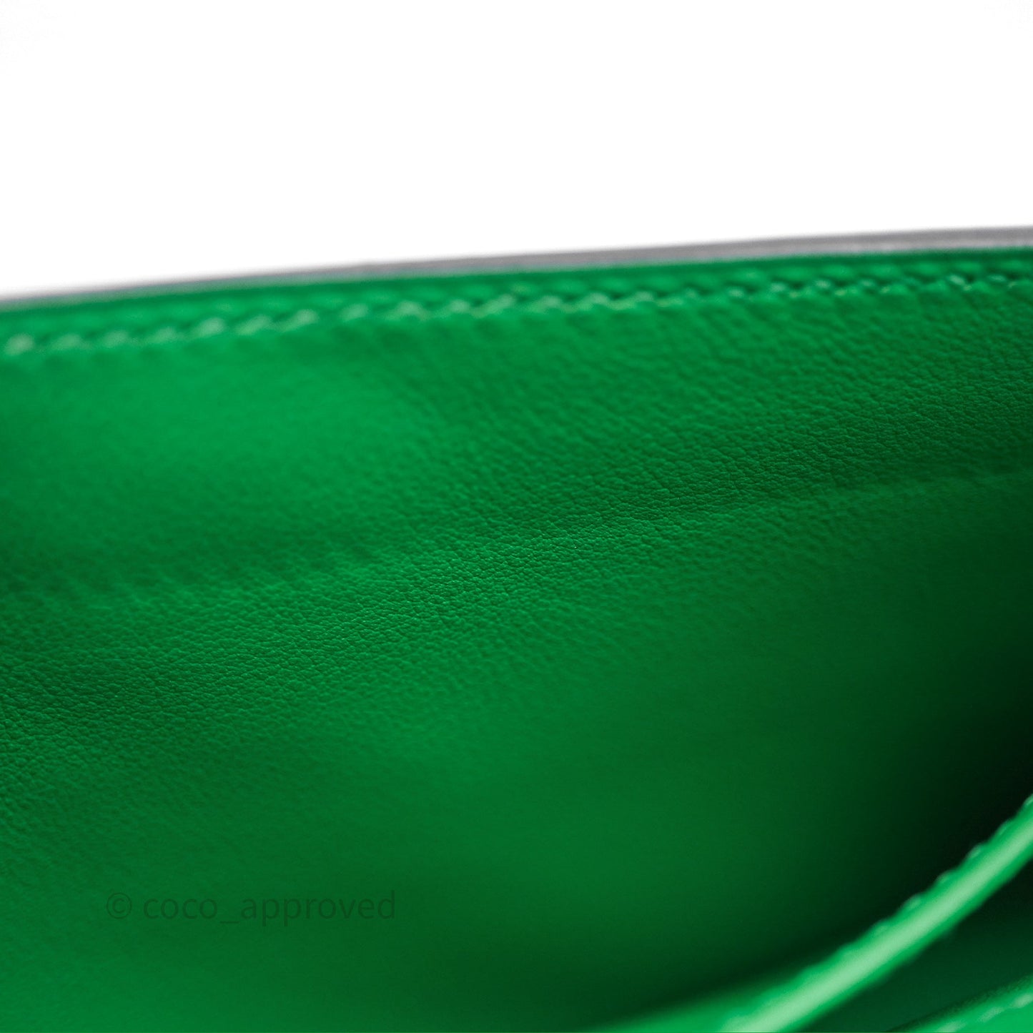 Hermes Kelly Cut Bamboo Swift Palladium Hardware