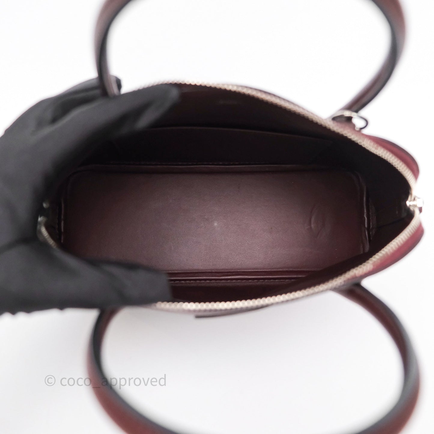 Hermès Bolide 27 Prune 58 Swift Palladium Hardware