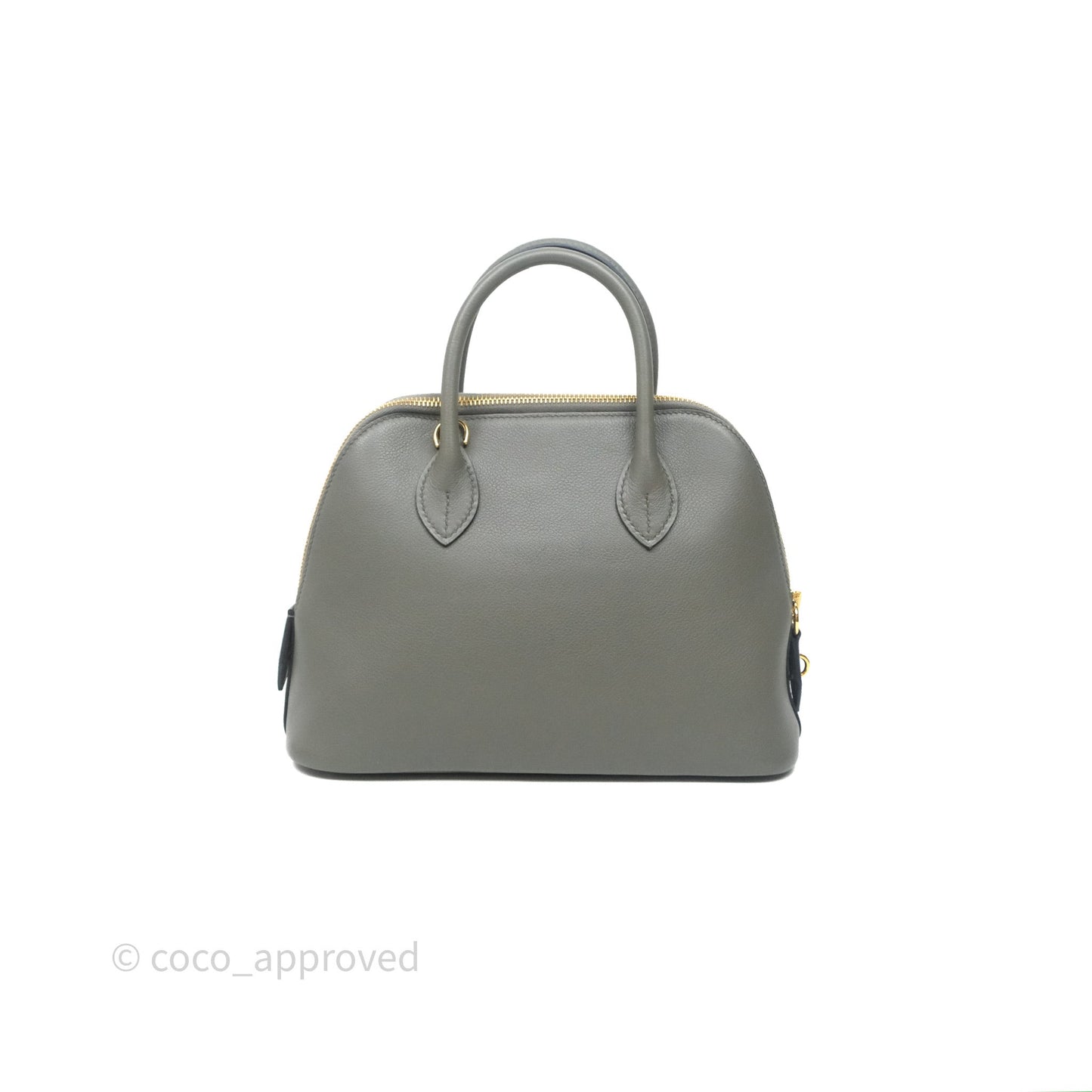 Hermès Bolide 1923 25 Gris Meyer 0L Evercolor Gold Hardware