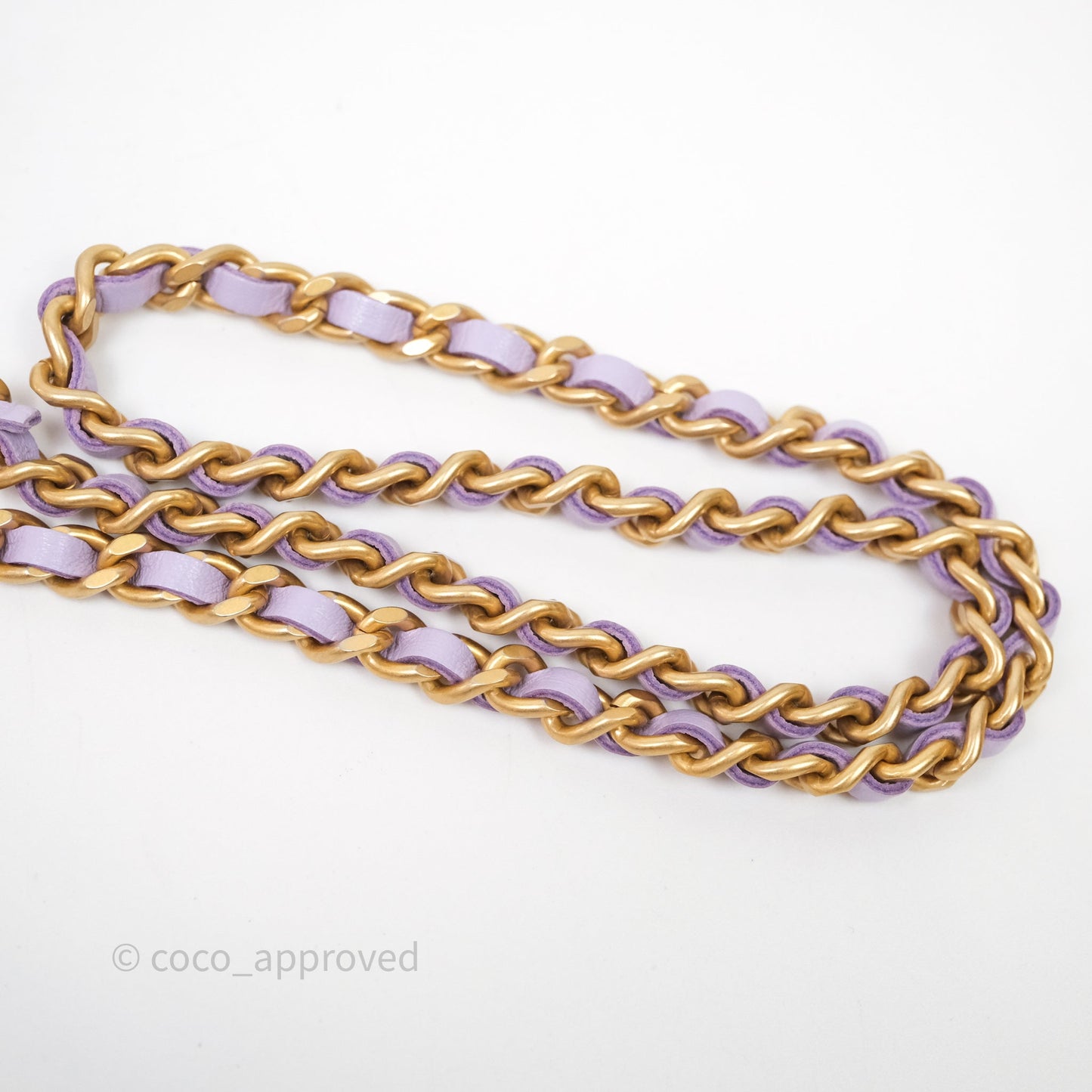Chanel Quilted Wallet on Chain Lambskin Gradient Metallic Rainbow Gold Hardware