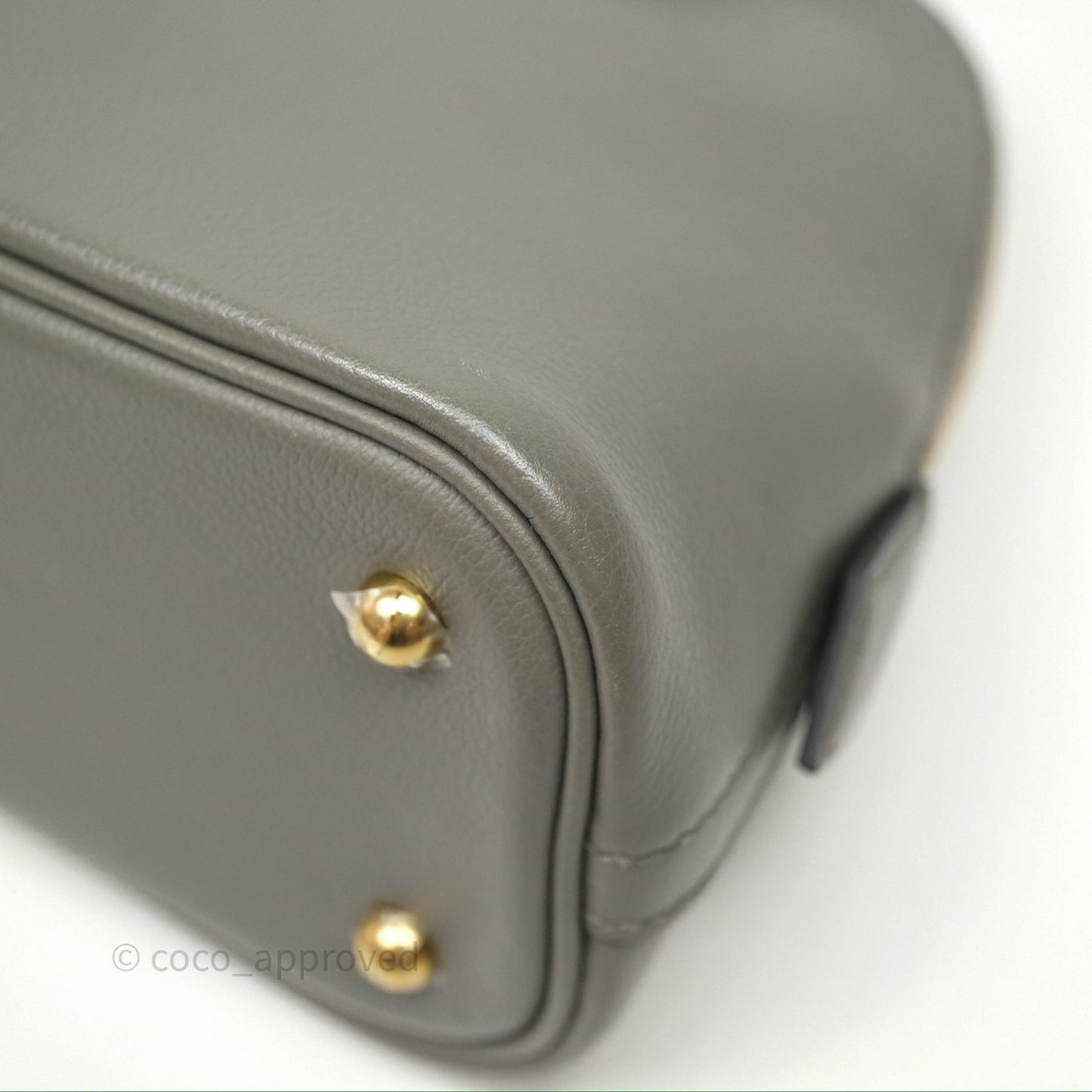 Hermès Bolide 1923 25 Gris Meyer 0L Evercolor Gold Hardware