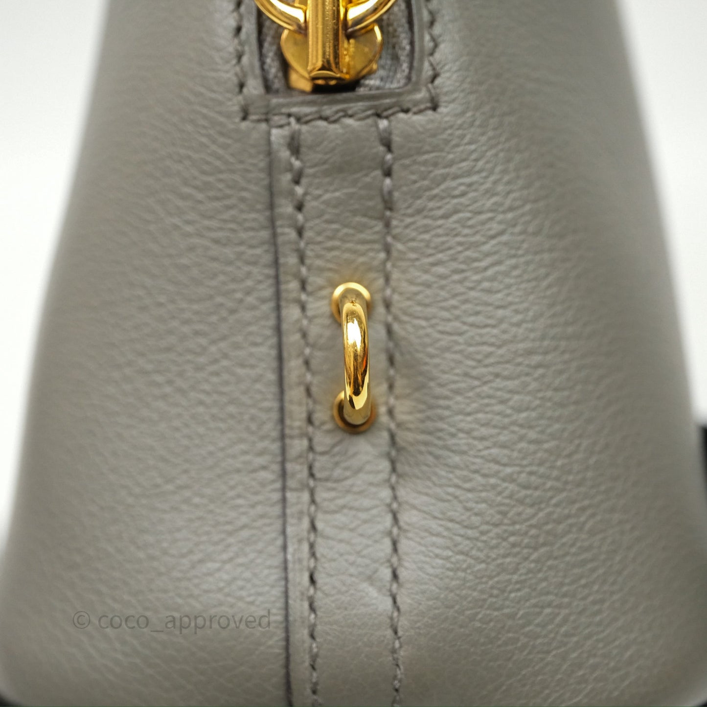 Hermès Bolide 1923 25 Gris Meyer 0L Evercolor Gold Hardware