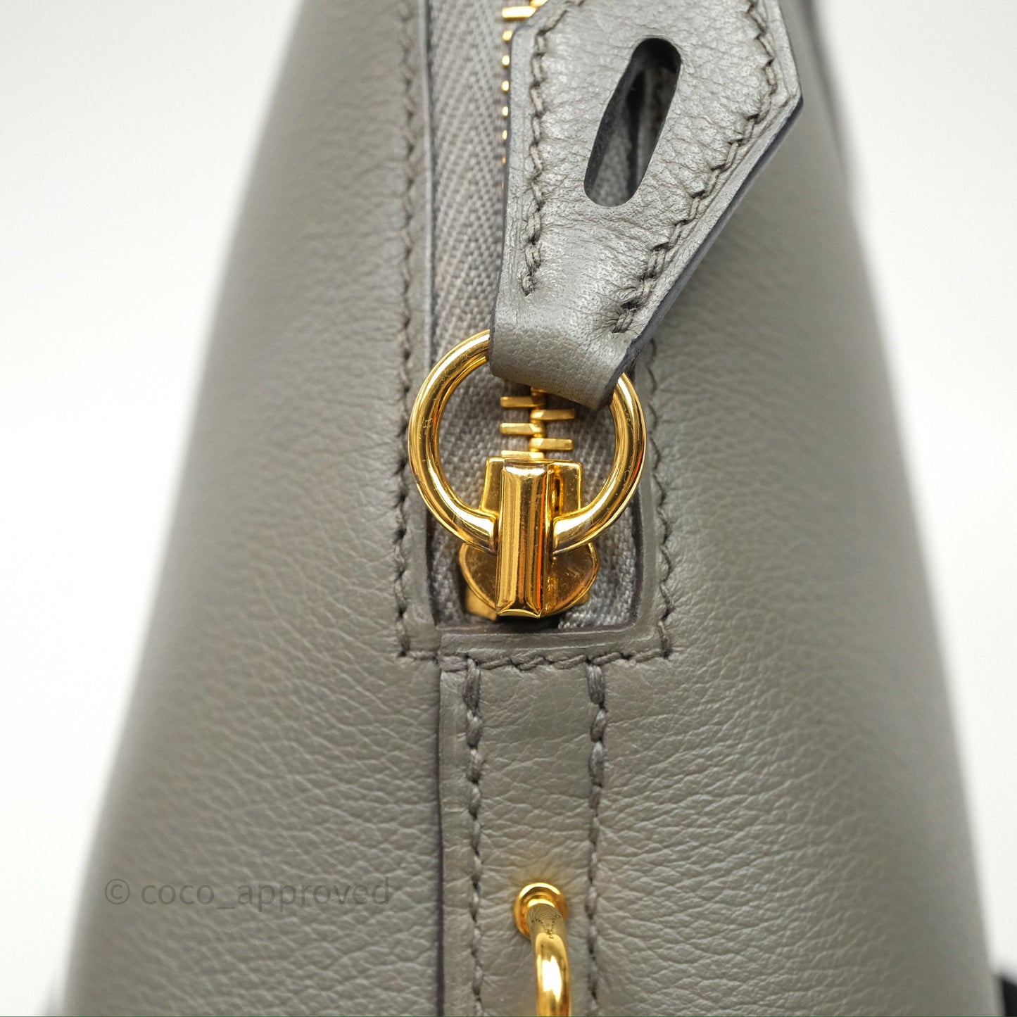 Hermès Bolide 1923 25 Gris Meyer 0L Evercolor Gold Hardware