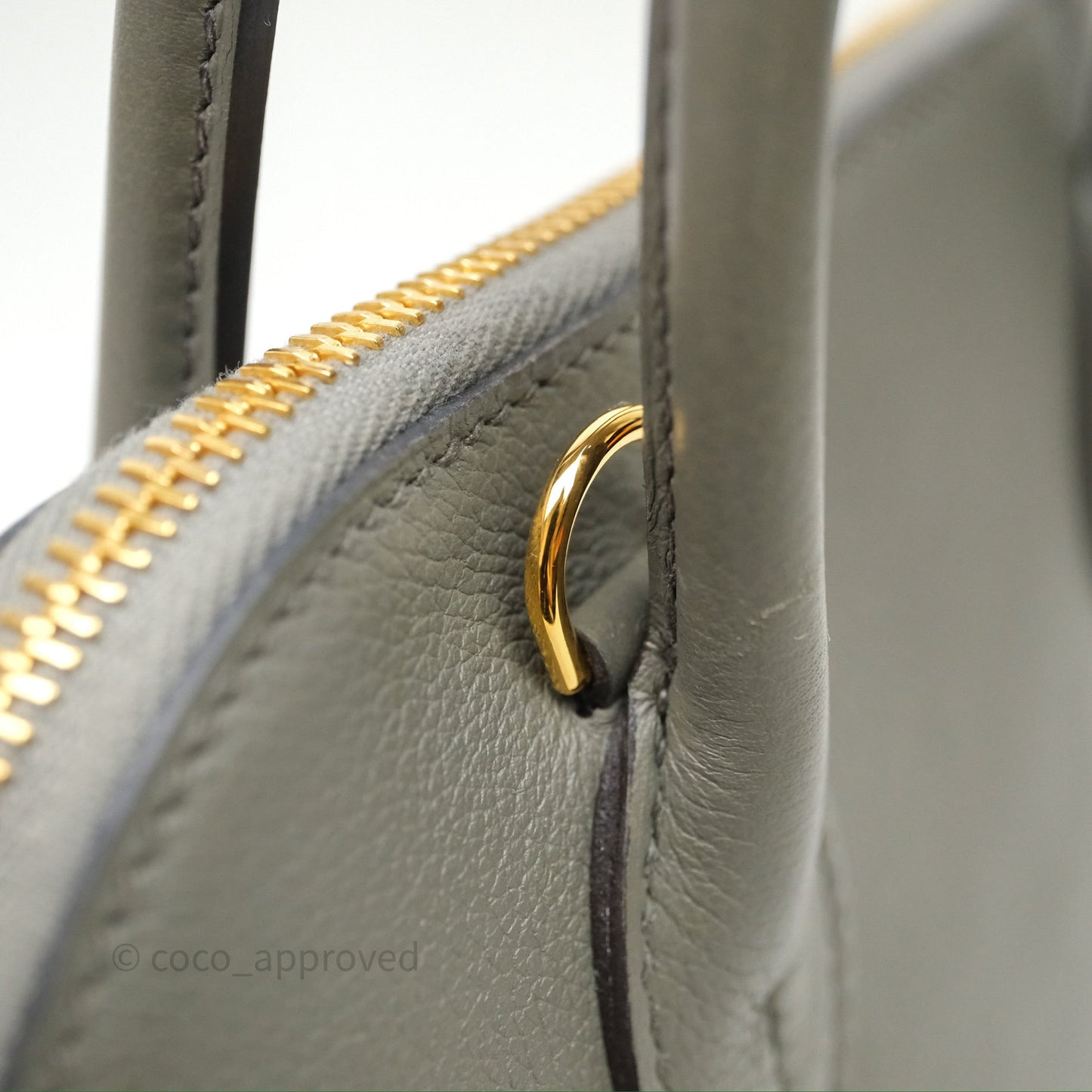 Hermès Bolide 1923 25 Gris Meyer 0L Evercolor Gold Hardware