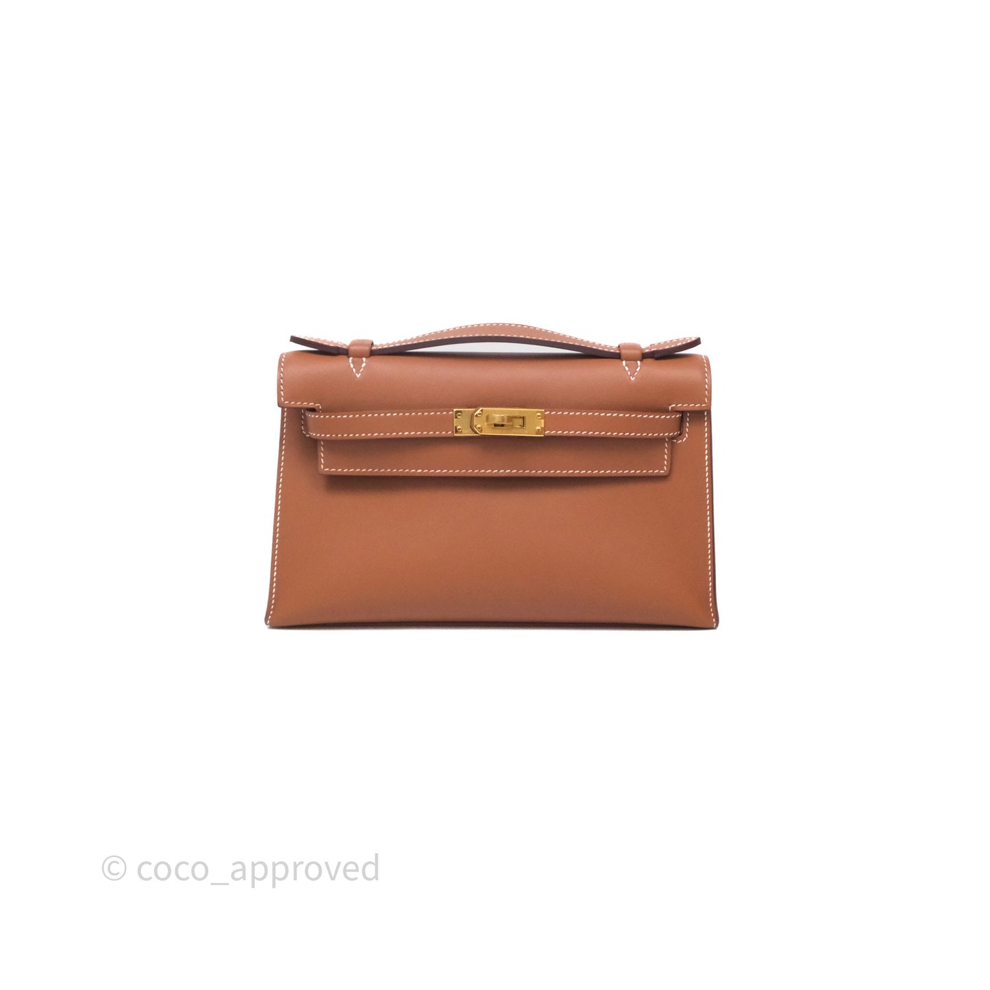 Hermès Kelly Mini Pochette Gold Swift Gold Hardware