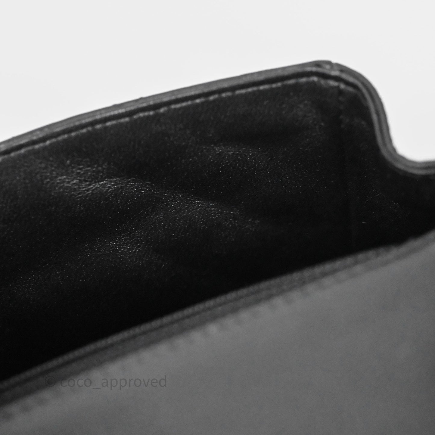 Chanel Mini Square Black Lambskin Gold Hardware