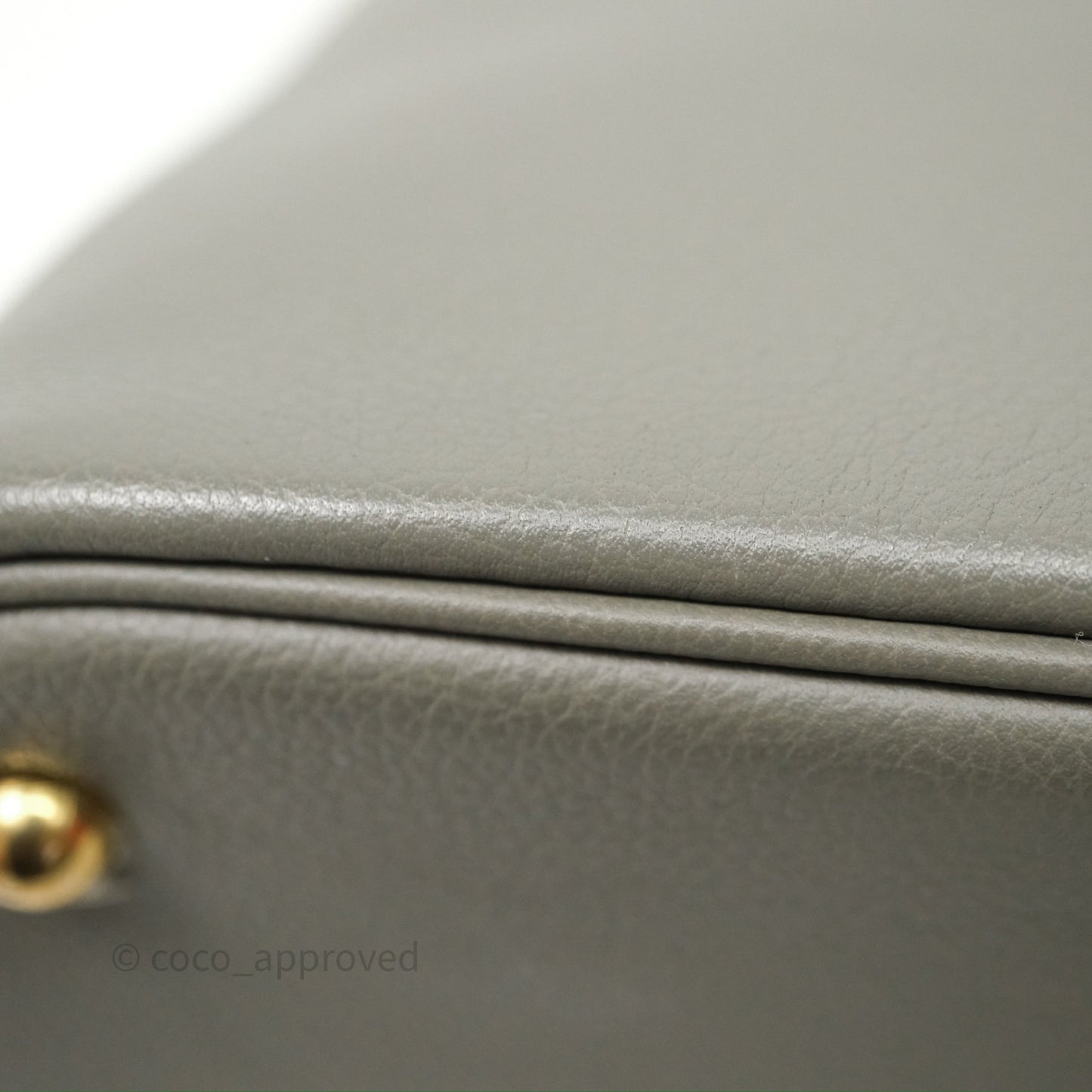 Hermès Bolide 1923 25 Gris Meyer 0L Evercolor Gold Hardware